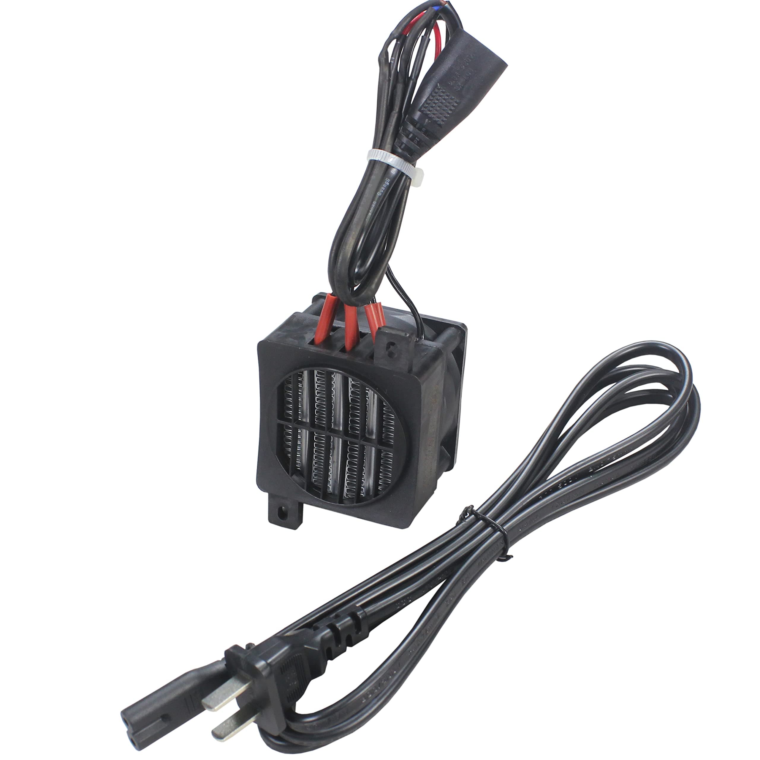 PTC Fan Heater 110V 400W Electric Ceramic Heating Element Energy Saving Constant Temperature Thermistor Insulation Air Heater Fast Heating with Power Cord, PTCYIDU