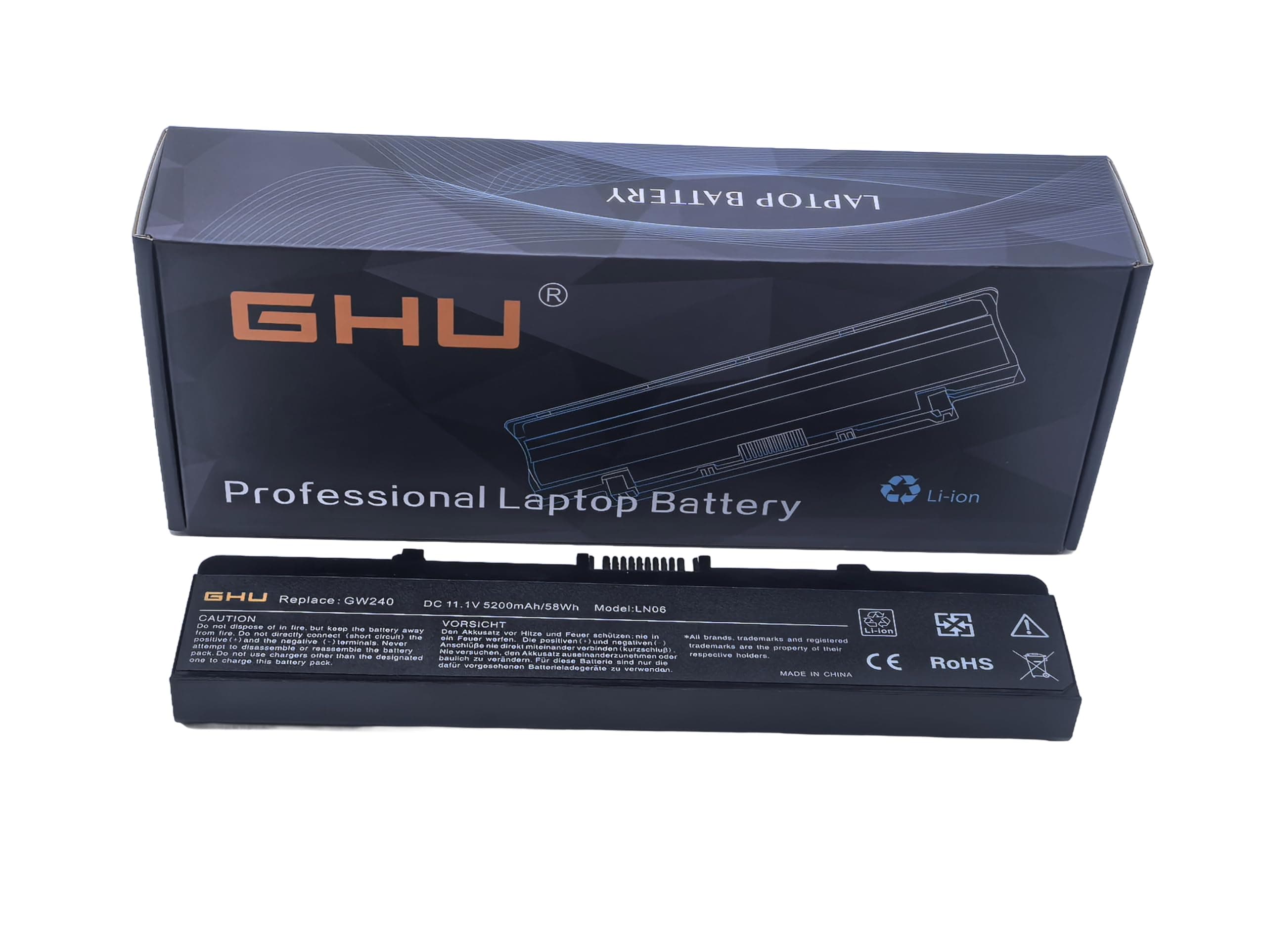 Premium Battery 58Wh Compatible with Dell Inspiring 1545 Module Type X284G RN873 GW240 1525 Recharges Over 500 Times