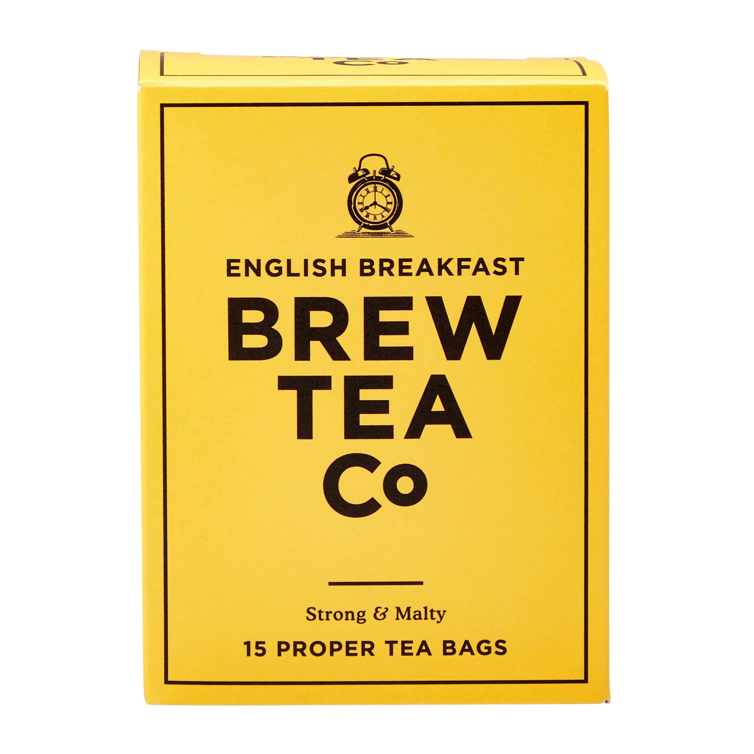 Brew Tea Co English Breakfast Whole Leaf Tea Bags, Pack of 15