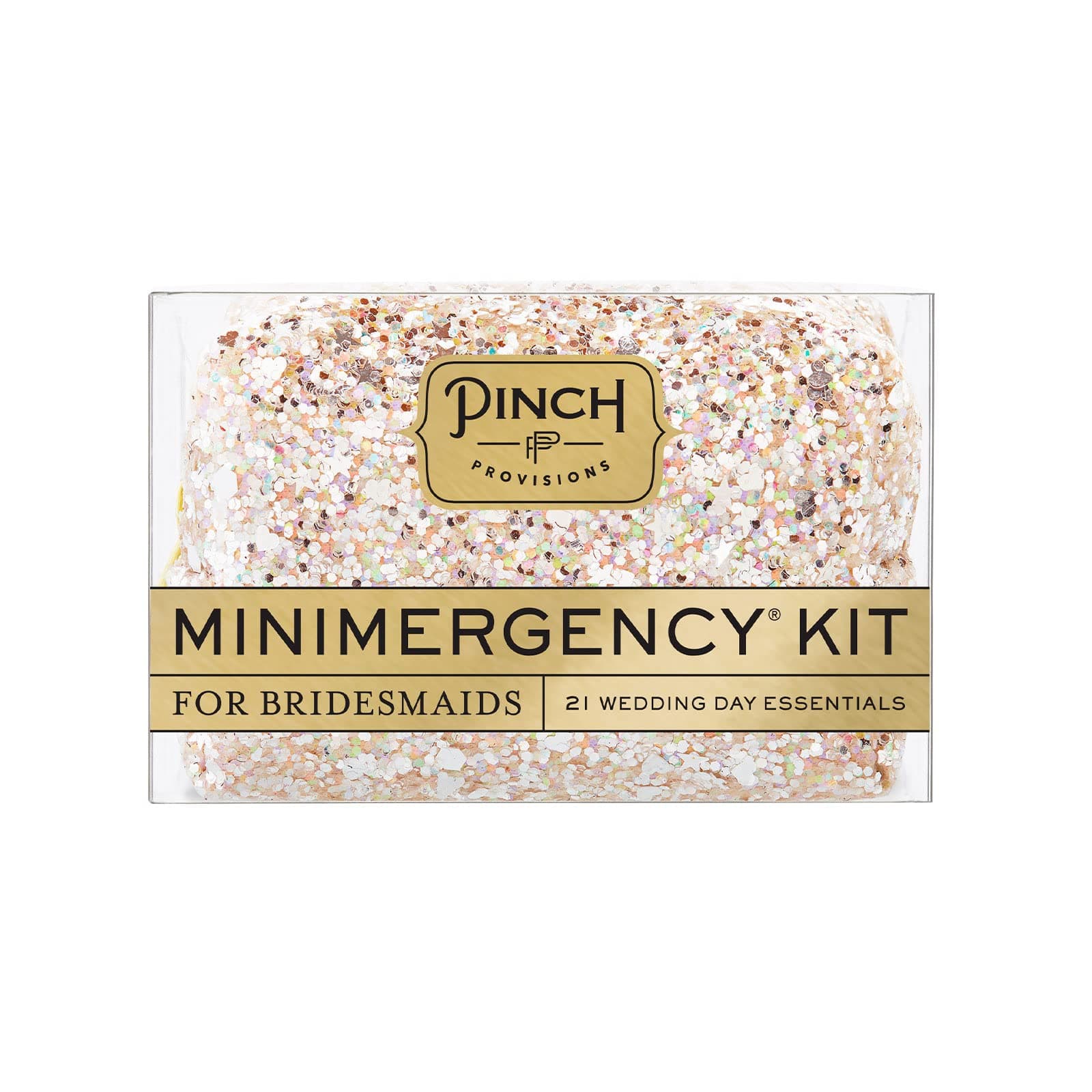 Pinch ProvisionsMinimergency Kit for Bridesmaids, Includes 21 Emergency Wedding Day Must-Have Essentials, Perfect Bridal Shower and Bridesmaids Proposal Gift
