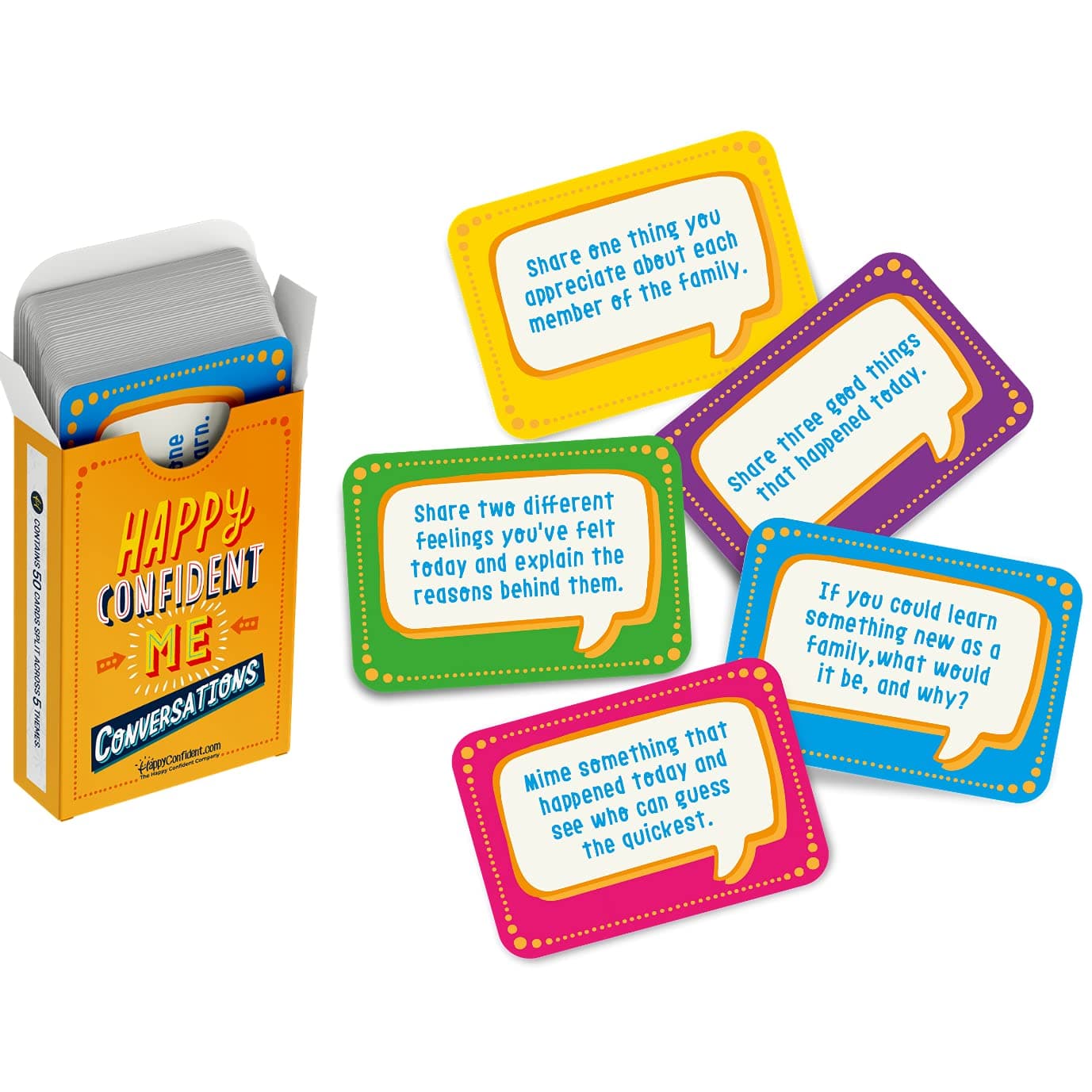 Conversations Cards - Cards for the whole family to find new ways to talk, share, and discover more about each other.