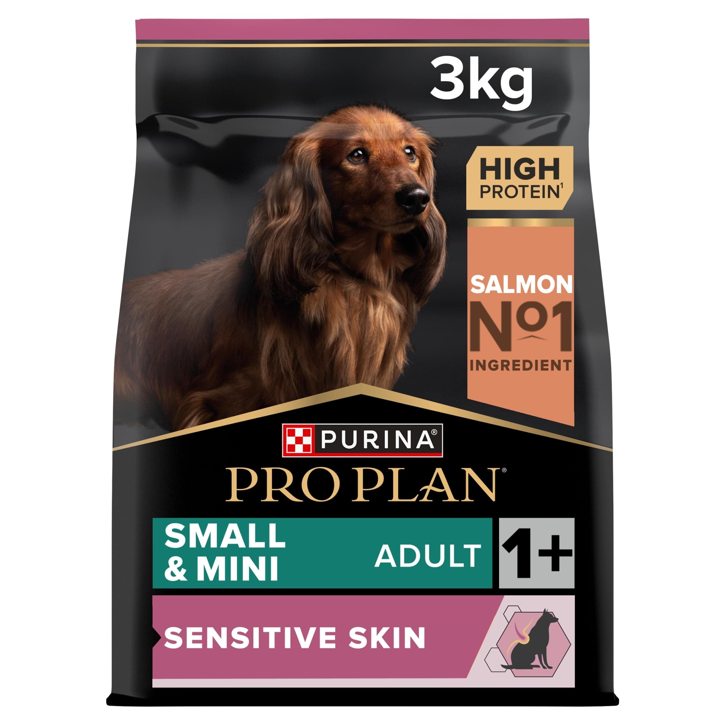 Sensitive Skin Small and Mini Adult, Dry Dog food with Salmon, 3 kg