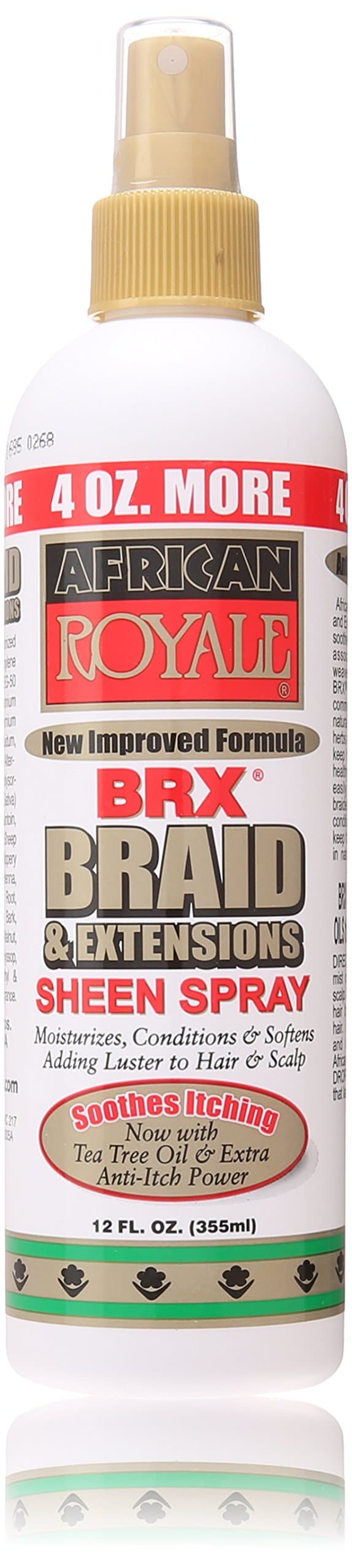 African Royale BB BRX Braid and Extensions Sheen Spray, 12 oz.