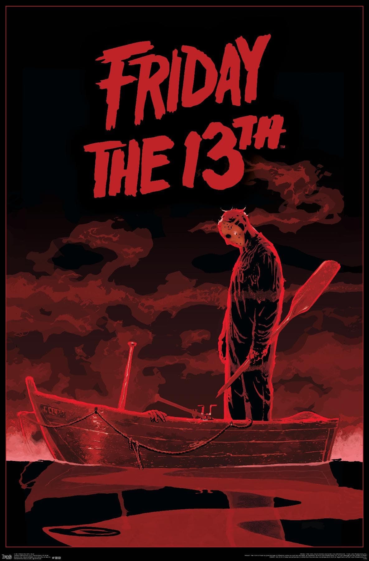Friday The 13th - Boat Wall Poster, 22.375" x 34", Unframed Version
