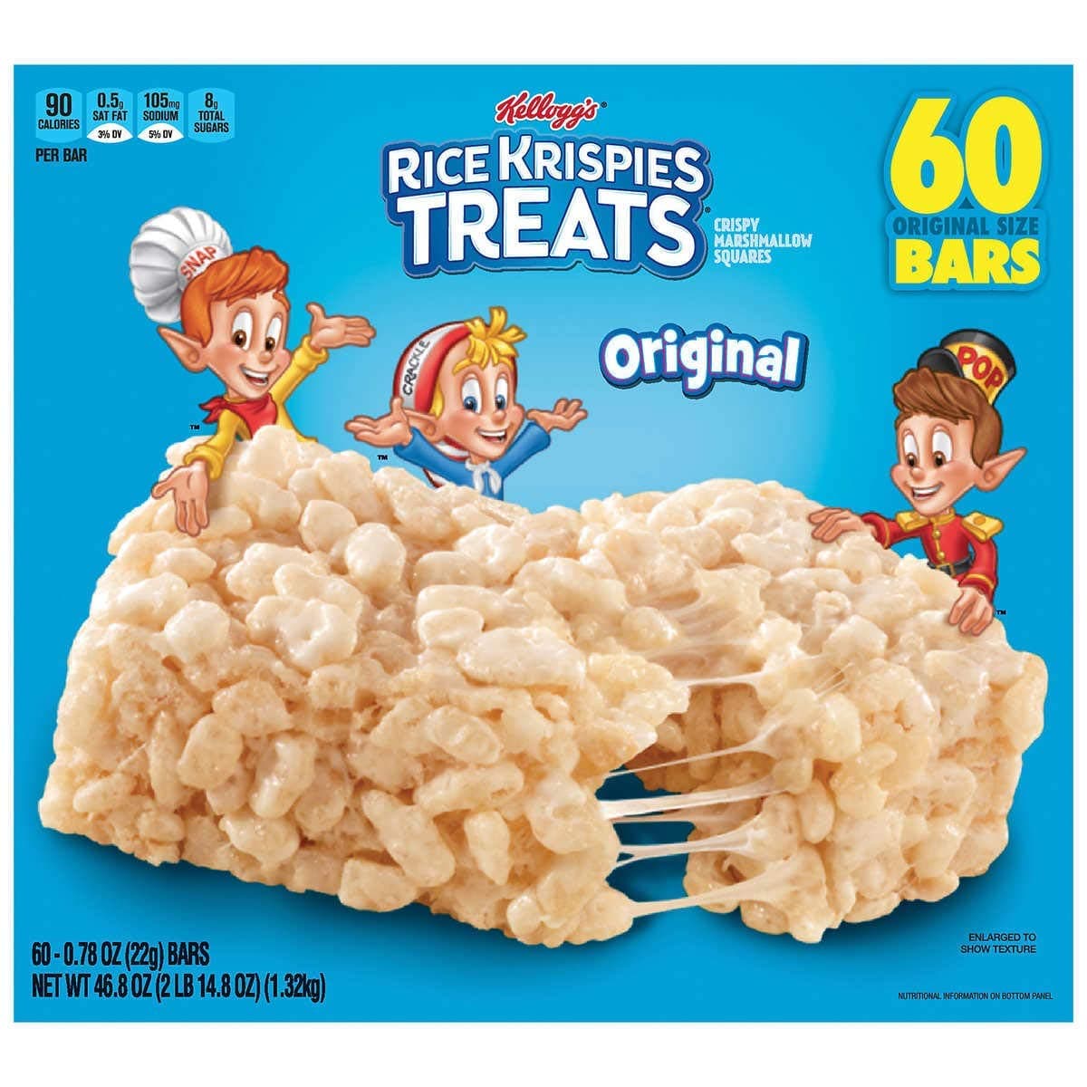 DAONEG KELLOGGS RICE KRISPIES TREATS Snack,60 Bars