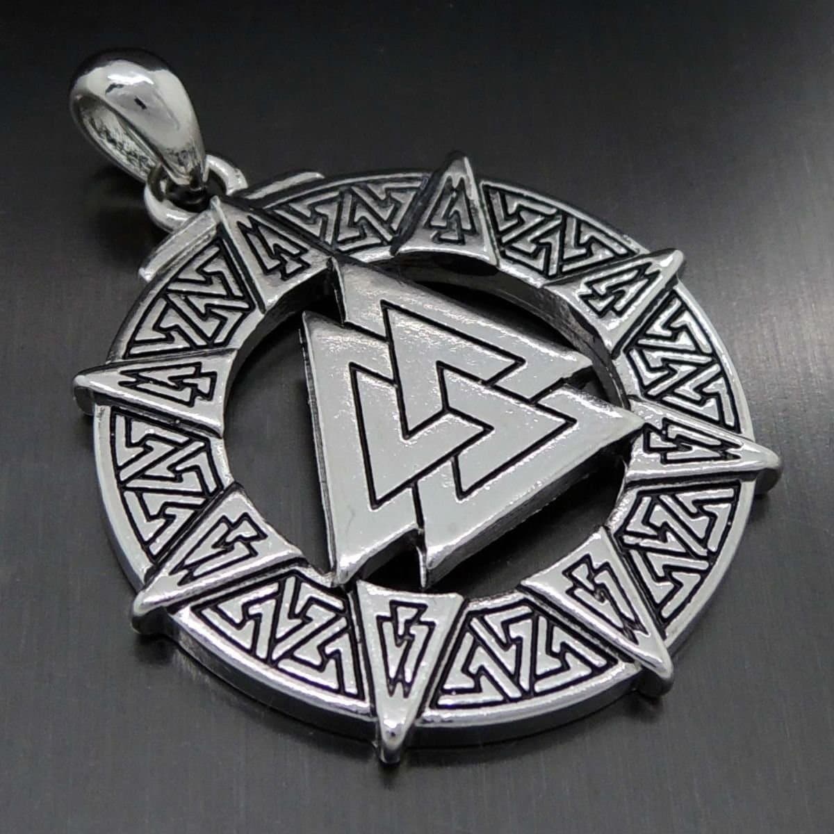 Valknut Odin’s Symbol of Norse Viking Warriors Pewter