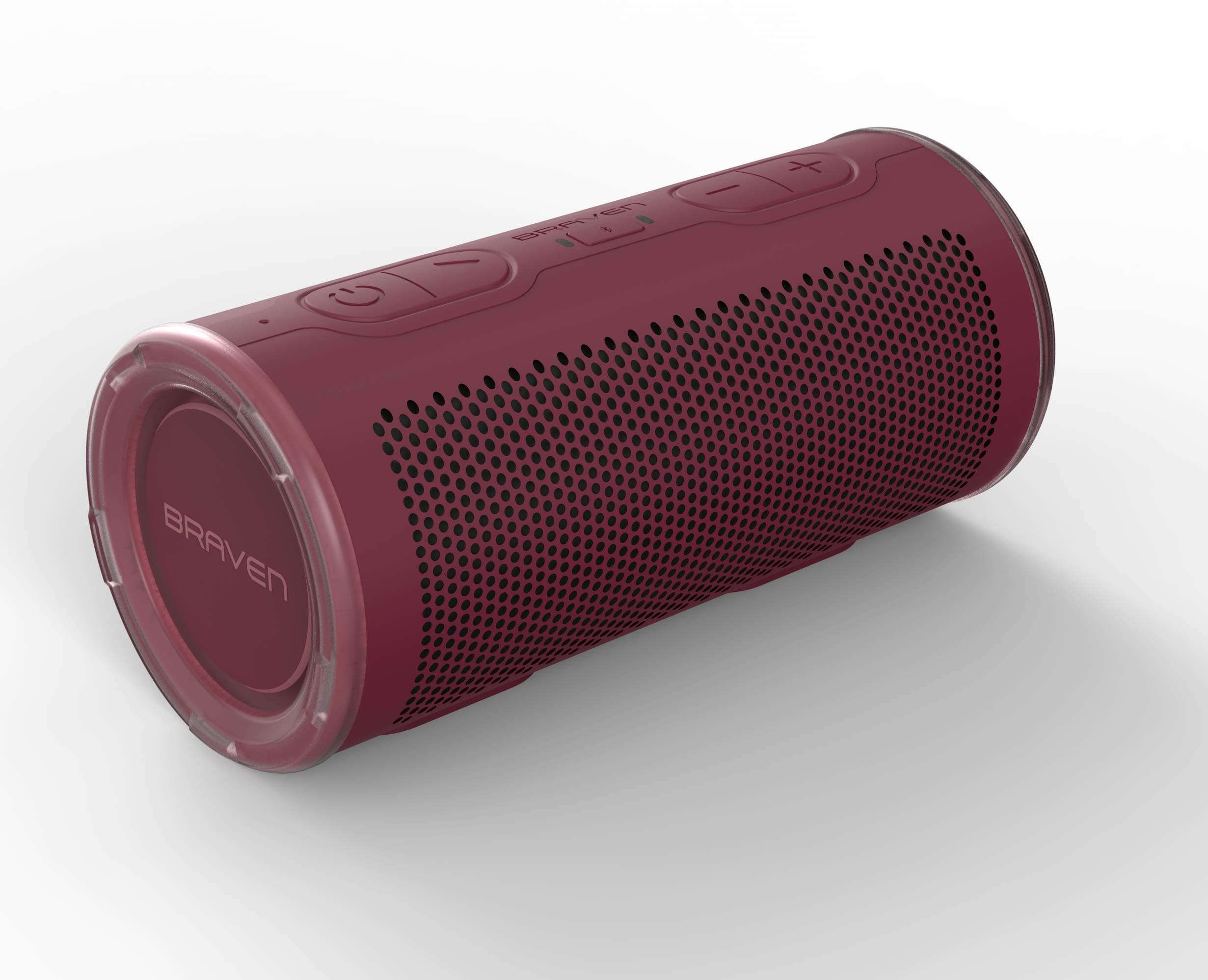 Braven BRV-360 IP67 Waterproof Bluetooth Speaker Ideal for Backpacks 5000 mAh Battery to Charge Smartphone - Red