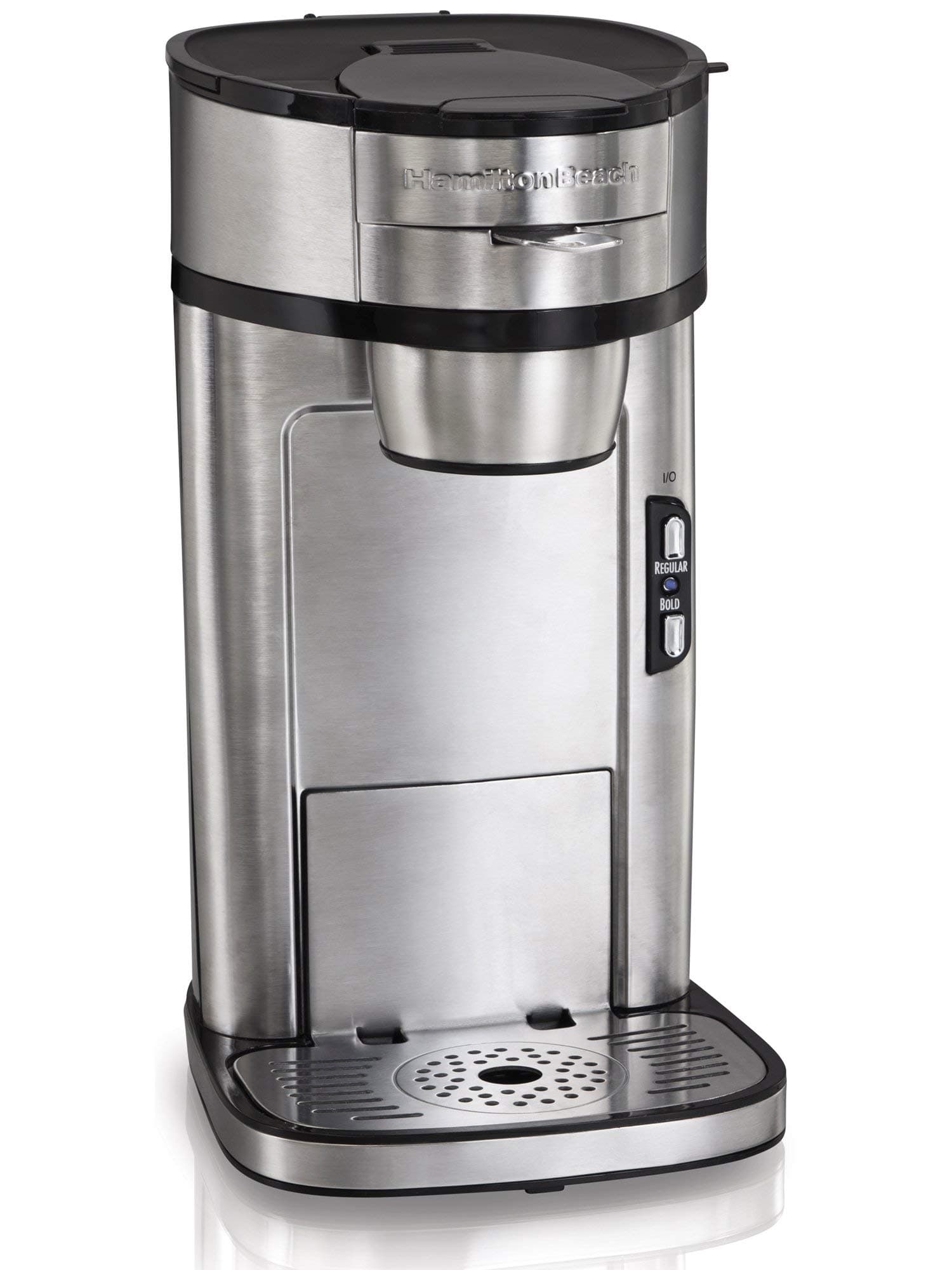 Hamilton Beach Single Serve Scoop Coffee Maker, 14oz, Stainless Steel (49981) (Discontinued)