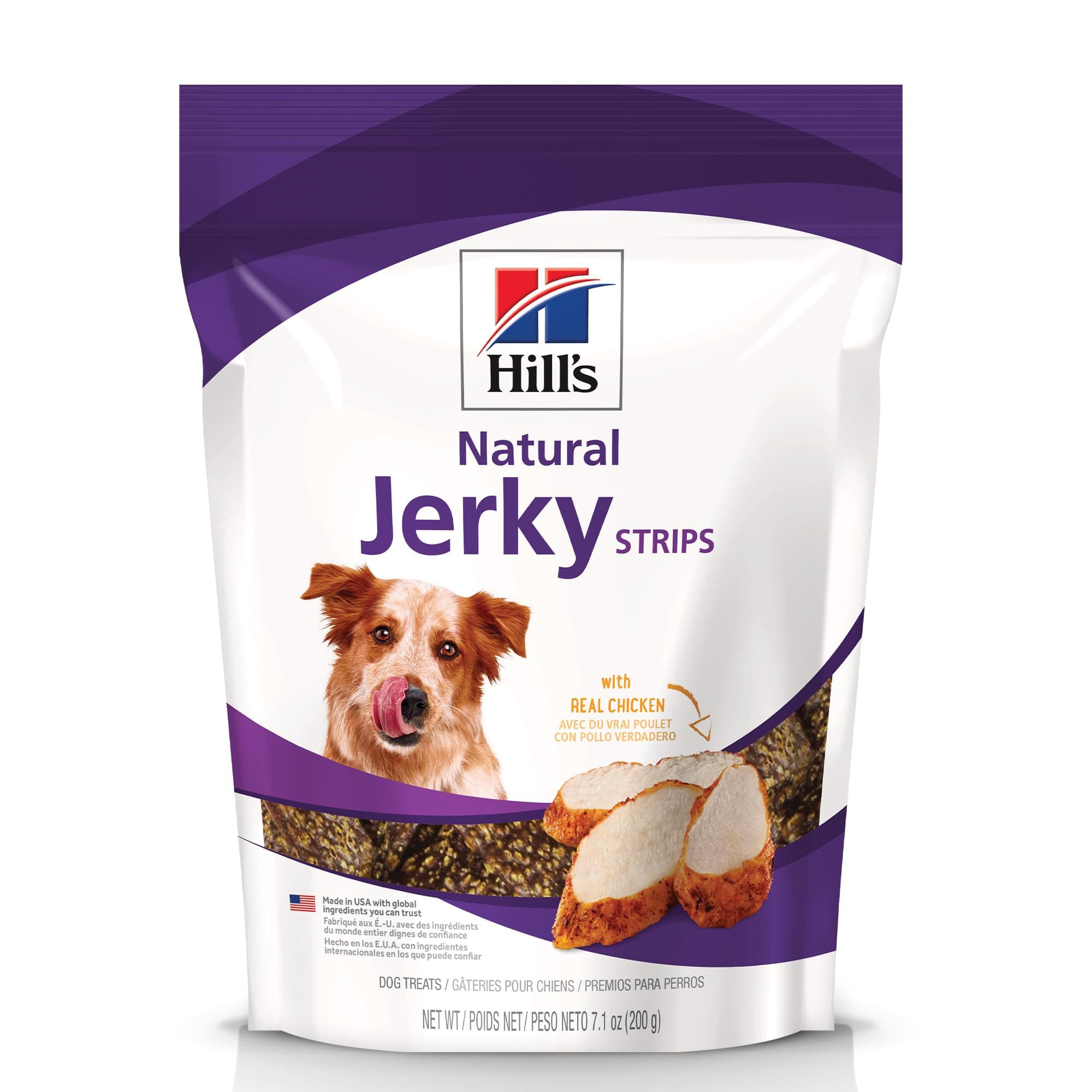 Natural Jerky Strips, All Life Stages, Great Taste, Dog Treats, Chicken, 7.1 oz Bag