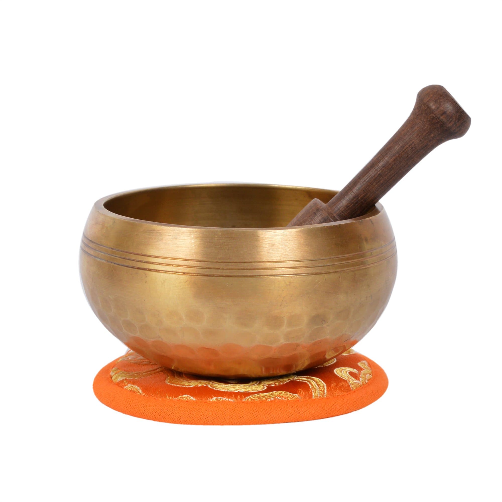 Tibetan Hand hammered Meditation Singing Bowl with matching protective bag (Ham-XS) (B24)