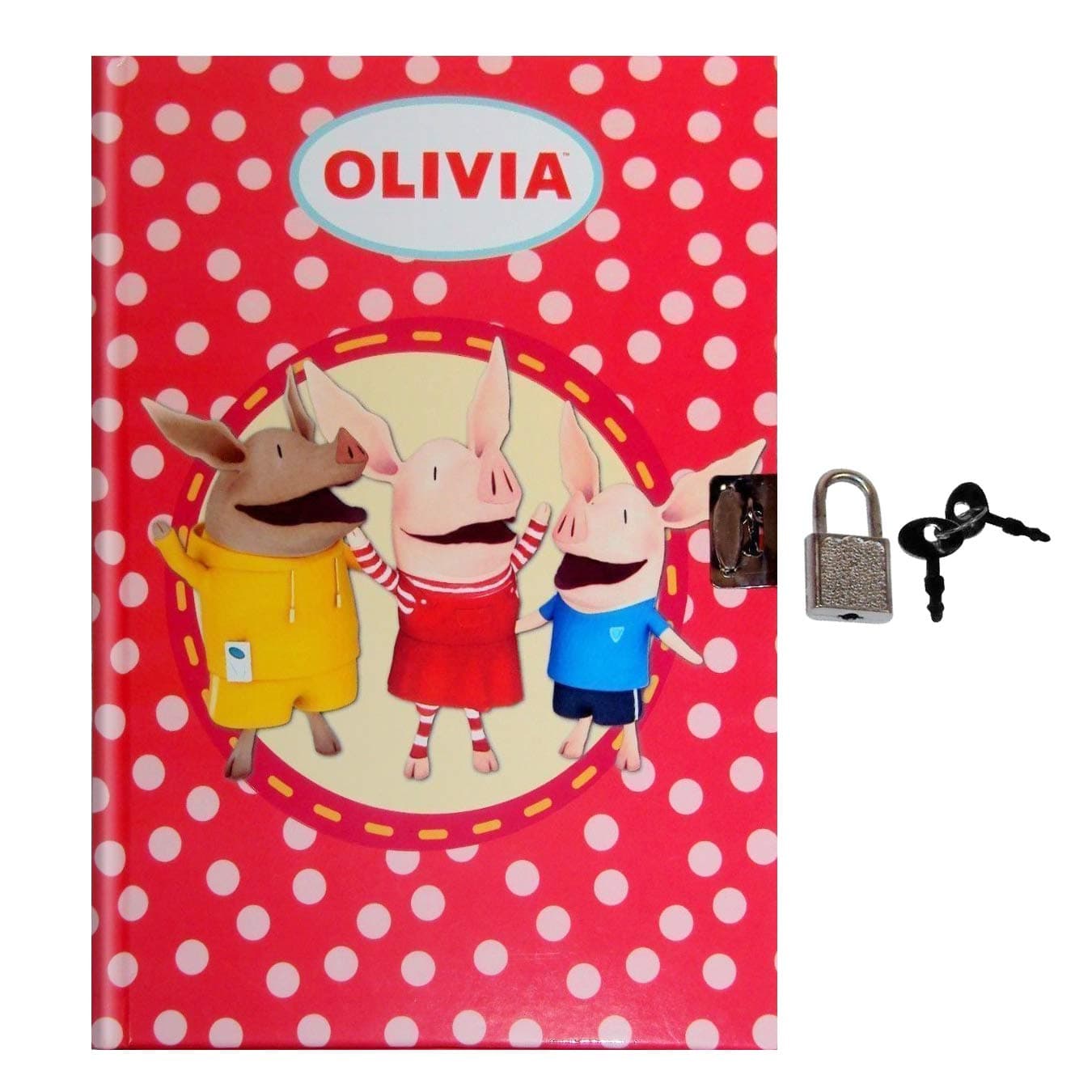 Olivia Lock Diary for Girls - Olivia & Friends, 75 Pages, Hardbound, Lock & Keys.