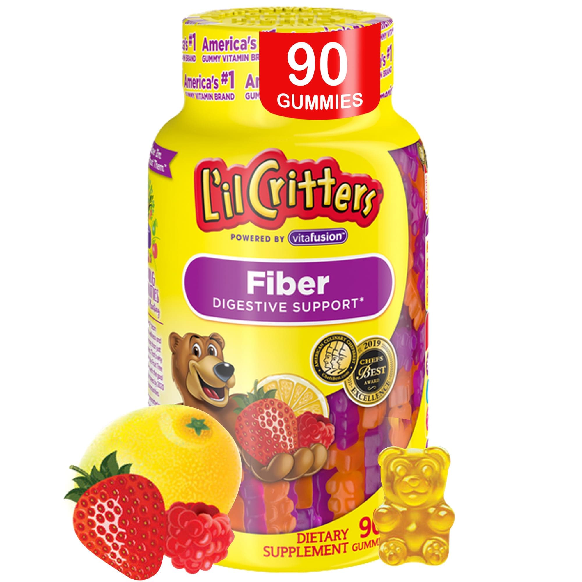Lil Critters Fiber Gummy Bears - 90 Count