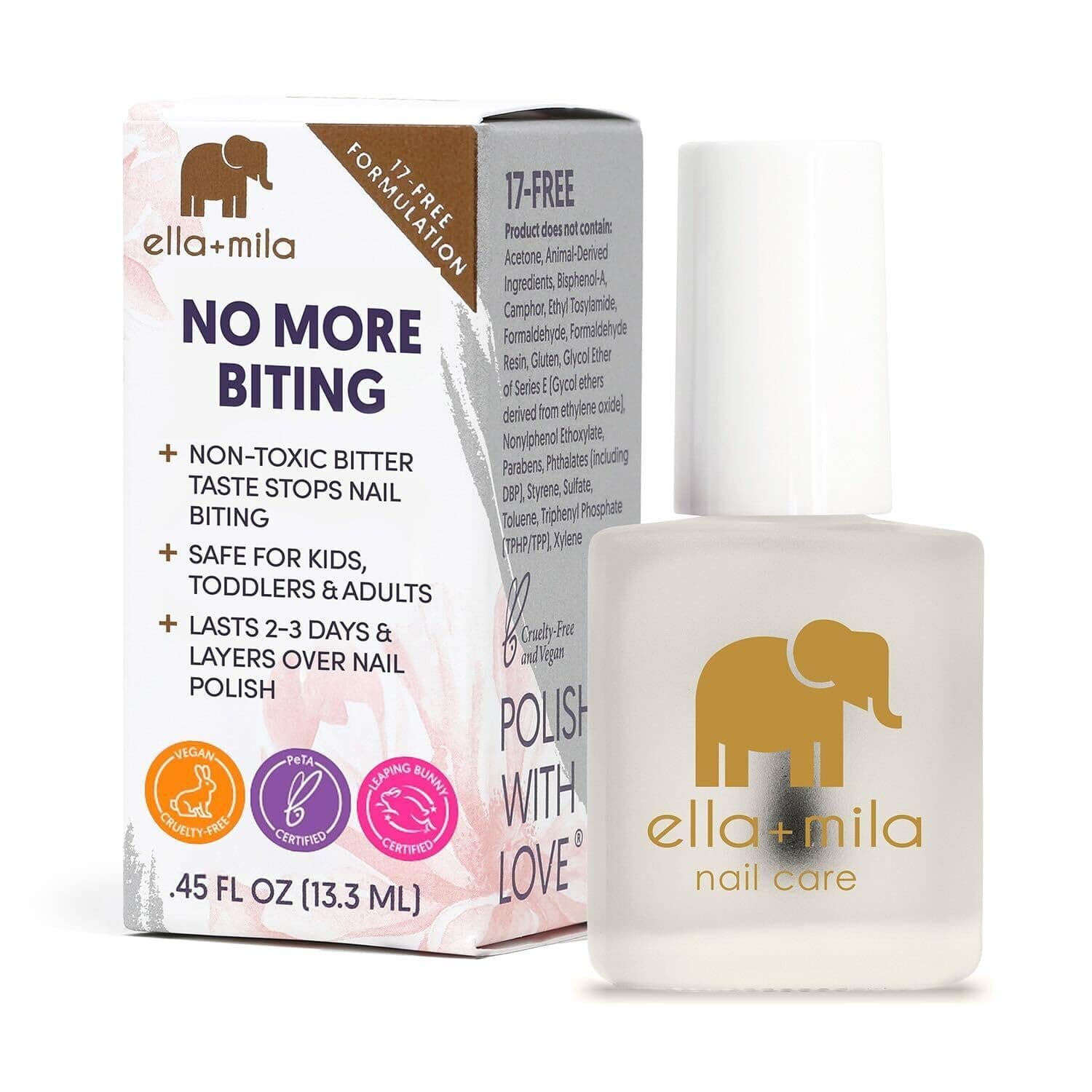 ella+mila Nail Care, No More Biting - Stop Nail Biting and Thumb Sucking