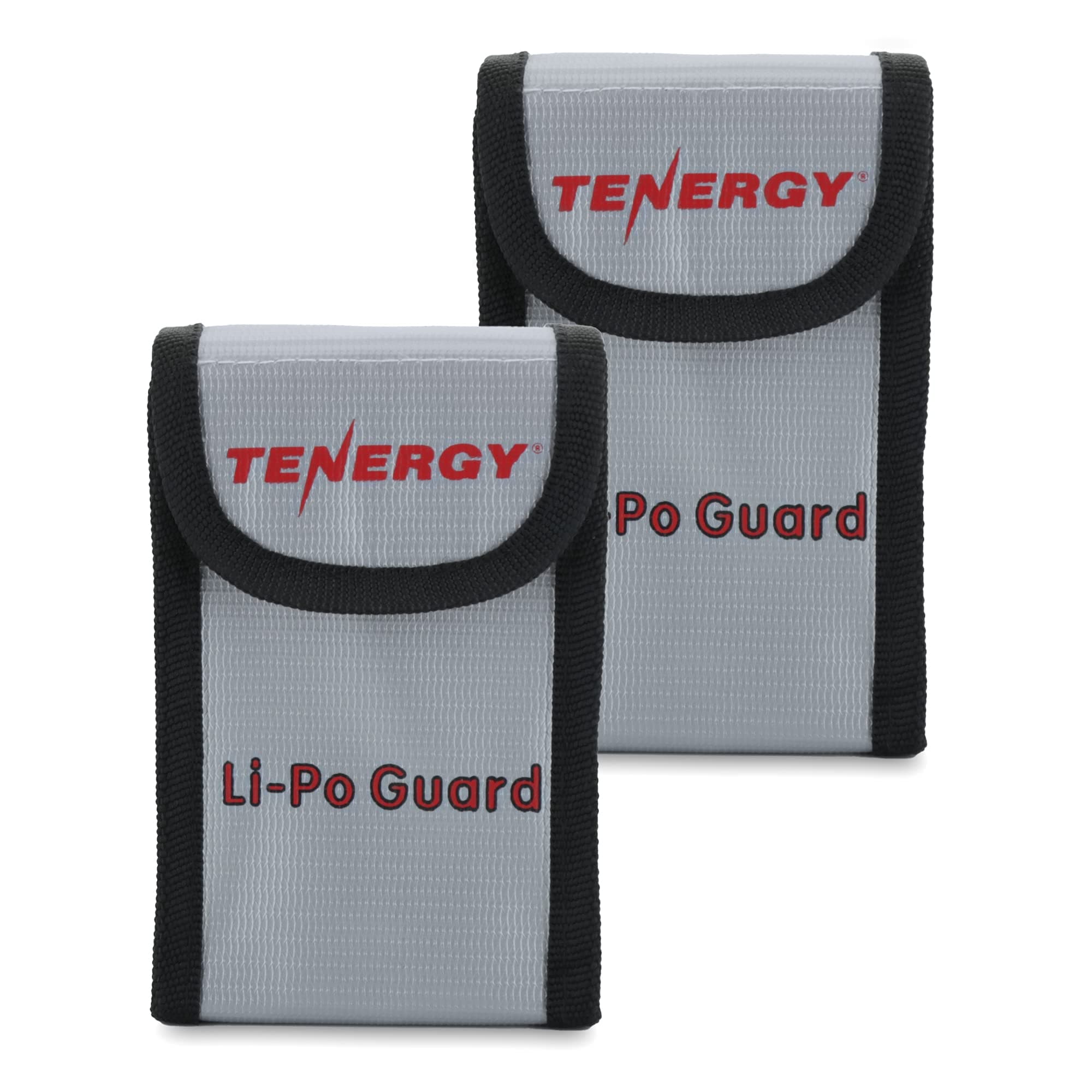 Tenergy 2 Pack, Fire Retardant Lipo Bags, Battery Bags for Charging and Storage, 5.5x3.5x2 inches Each