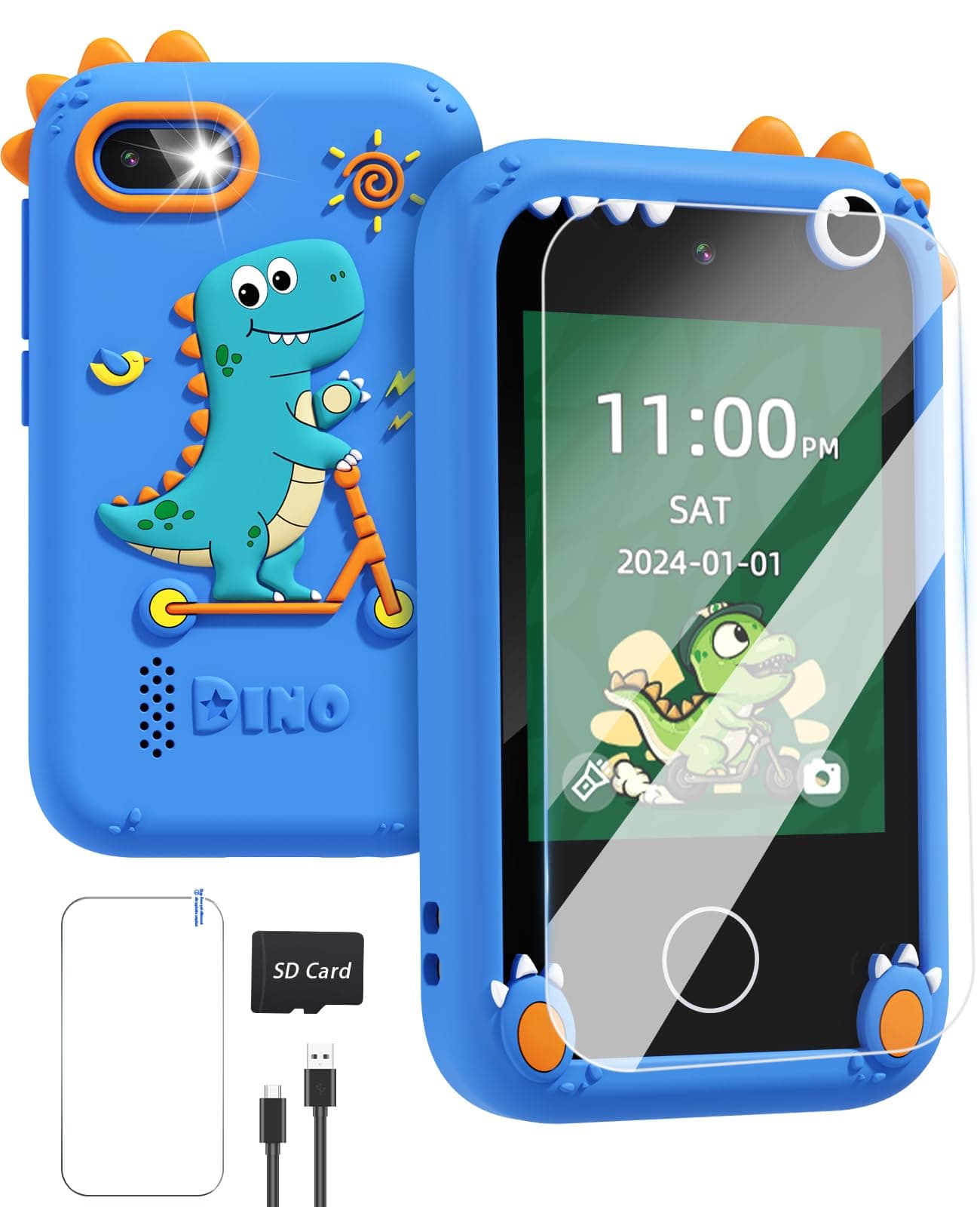 Dinosaur Toys for Kids 3-5 Kids Smart Phone Toys for Boys Age 8-12 Birthday Christmas Giftsfor 3 4 5 7 6 8 10 Year Old Gift Ideas with 8G SD Card