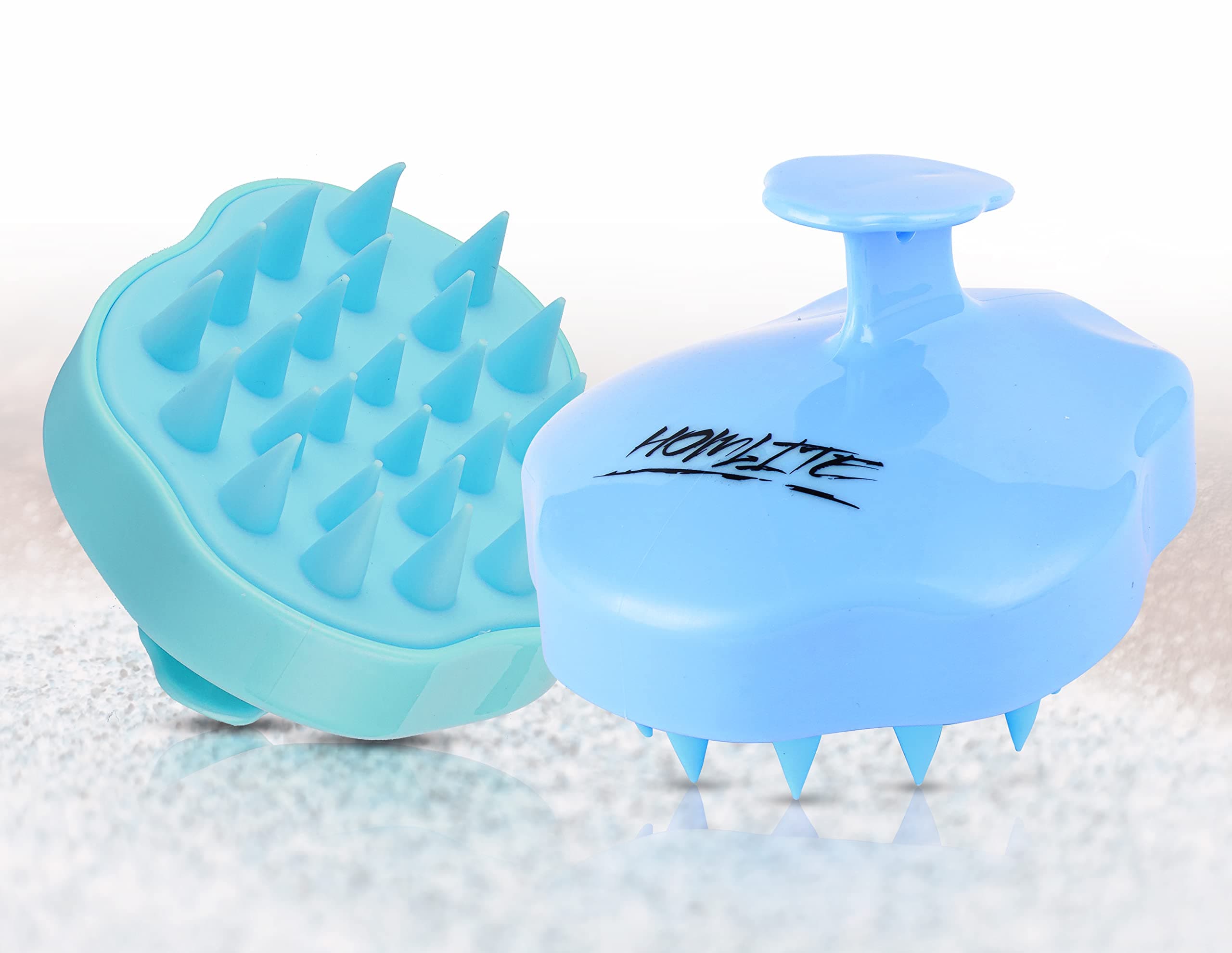 HOMLITE ® Hair Scalp Massager Brush comes with Soft and Flexible Silicone Bristles with Wide Tooth for Hair Care of Men and Women.