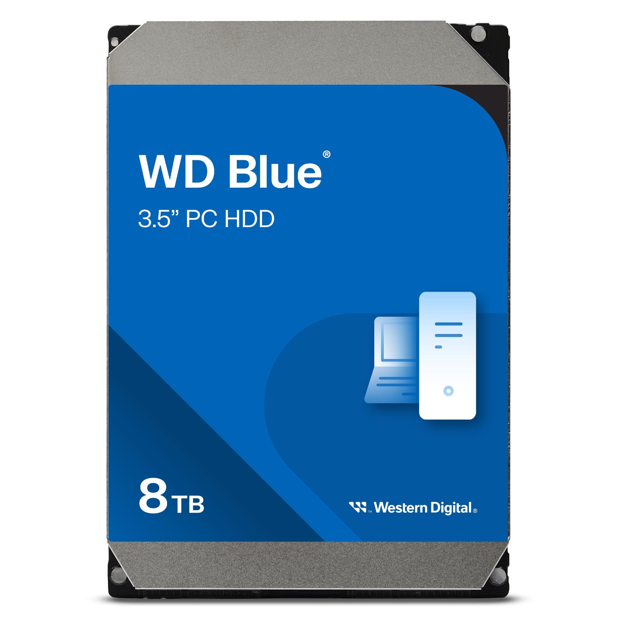Blue 8TB 3.5" Internal Hard Drive - 5400 RPM Class, SATA 6 Gb/s, 256MB Cache, 2 Year Warranty
