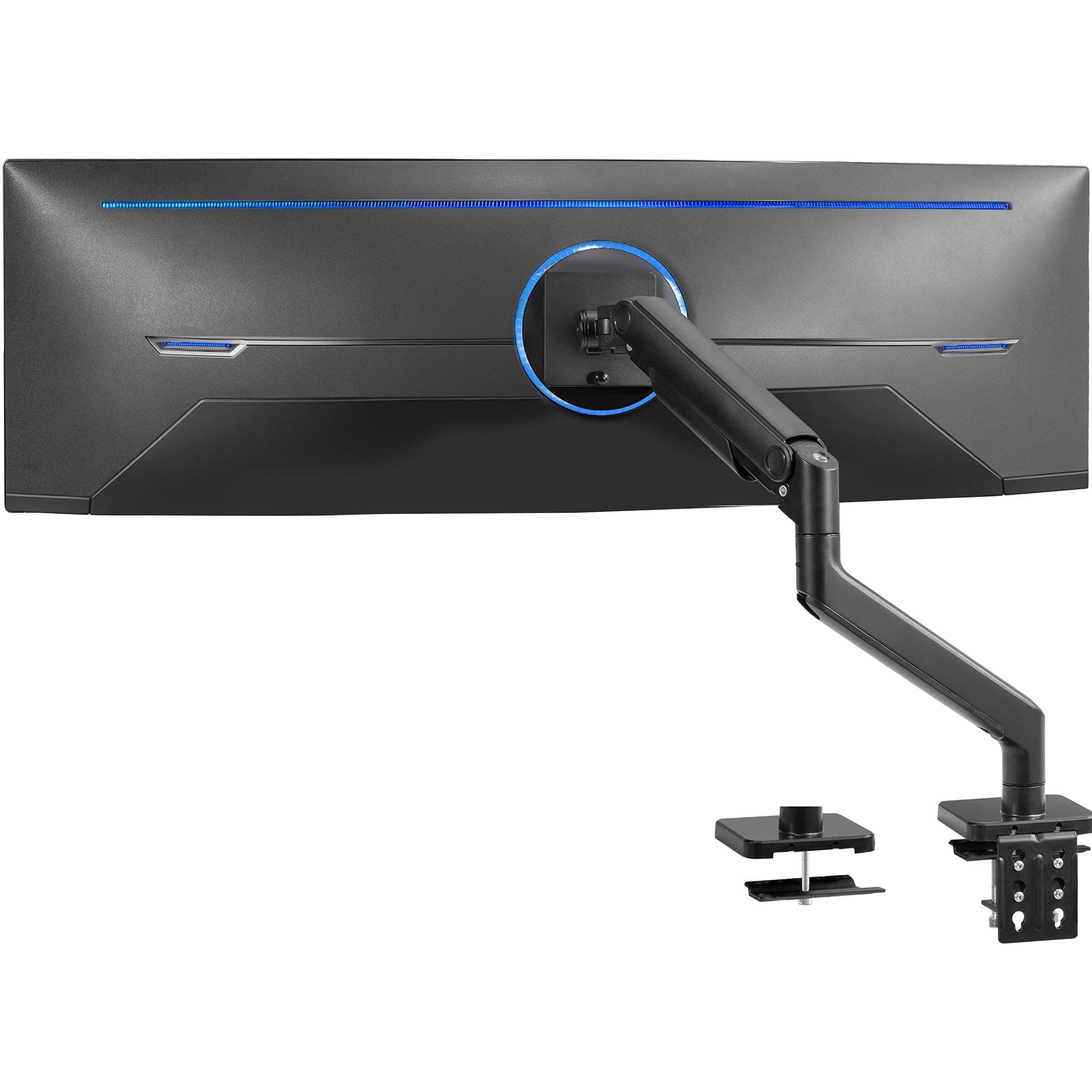 VIVO Heavy Duty Aluminum Monitor Tension Arm Premium Desk Mount Stand, Up to 40 inch Screens, Black, STAND-V101E