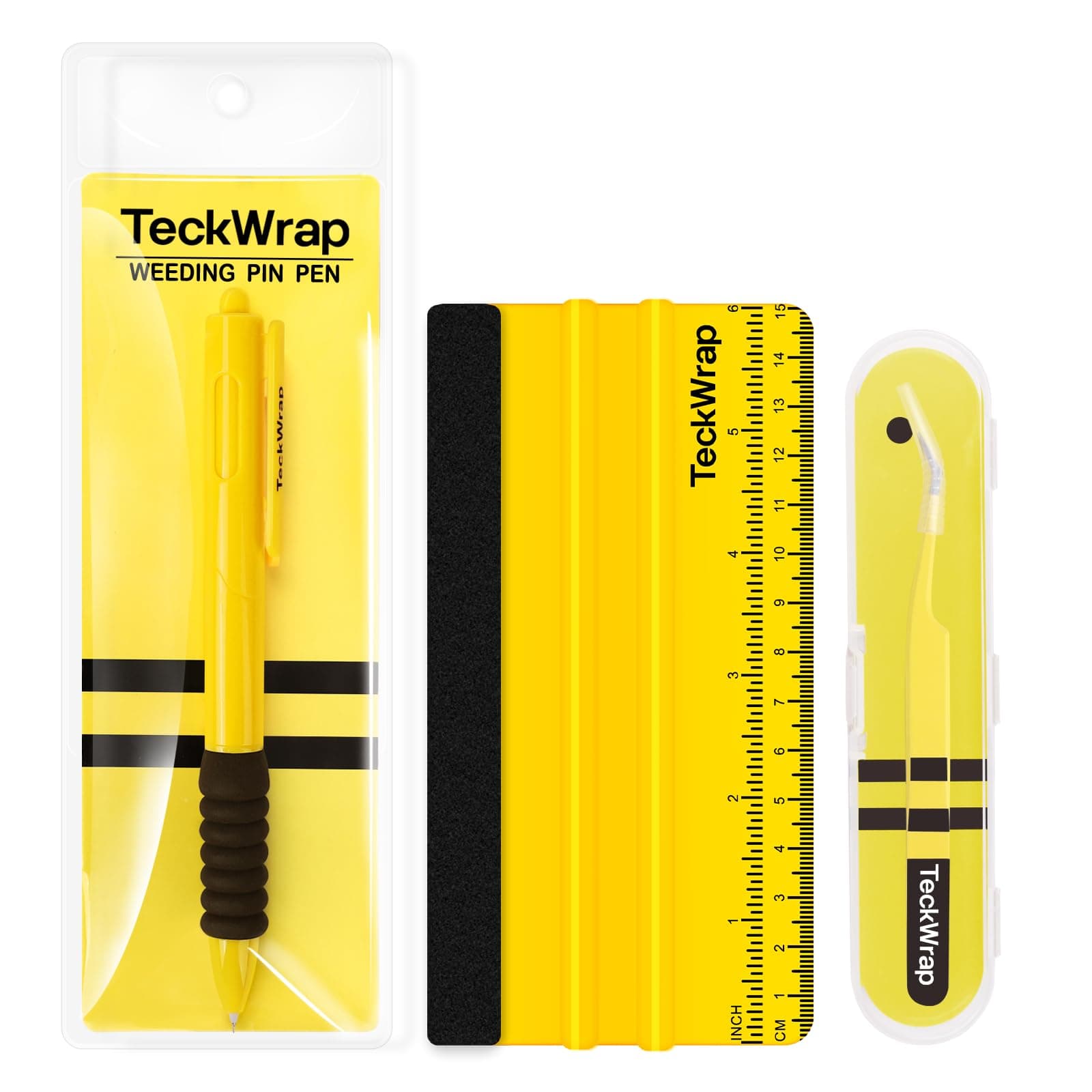 Scraper Crafting Tool Set - 3 PCS Precision Craft Vinyl Basic Tool Kit, Pin Pen, Tweezers, Vinyl Squeegee, Weeding Tool Kits for Vinyl, Paper, Iron-on Projects