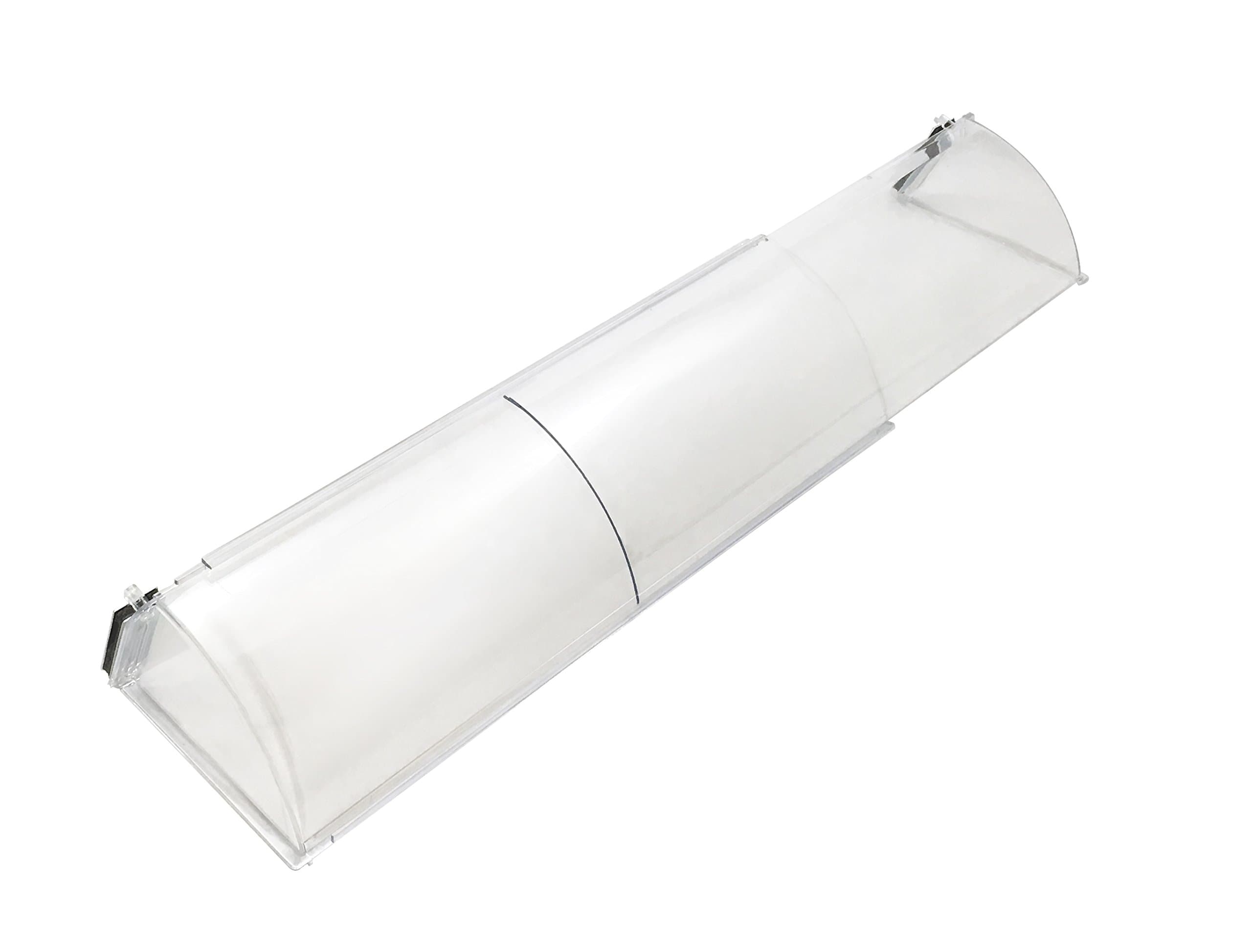 HD11 Baseboard Air Deflector, Heavy Duty, Clear Plastic with Magnetic hold, Fits baseboards up 25' wide, Adjustable 15" to 25"