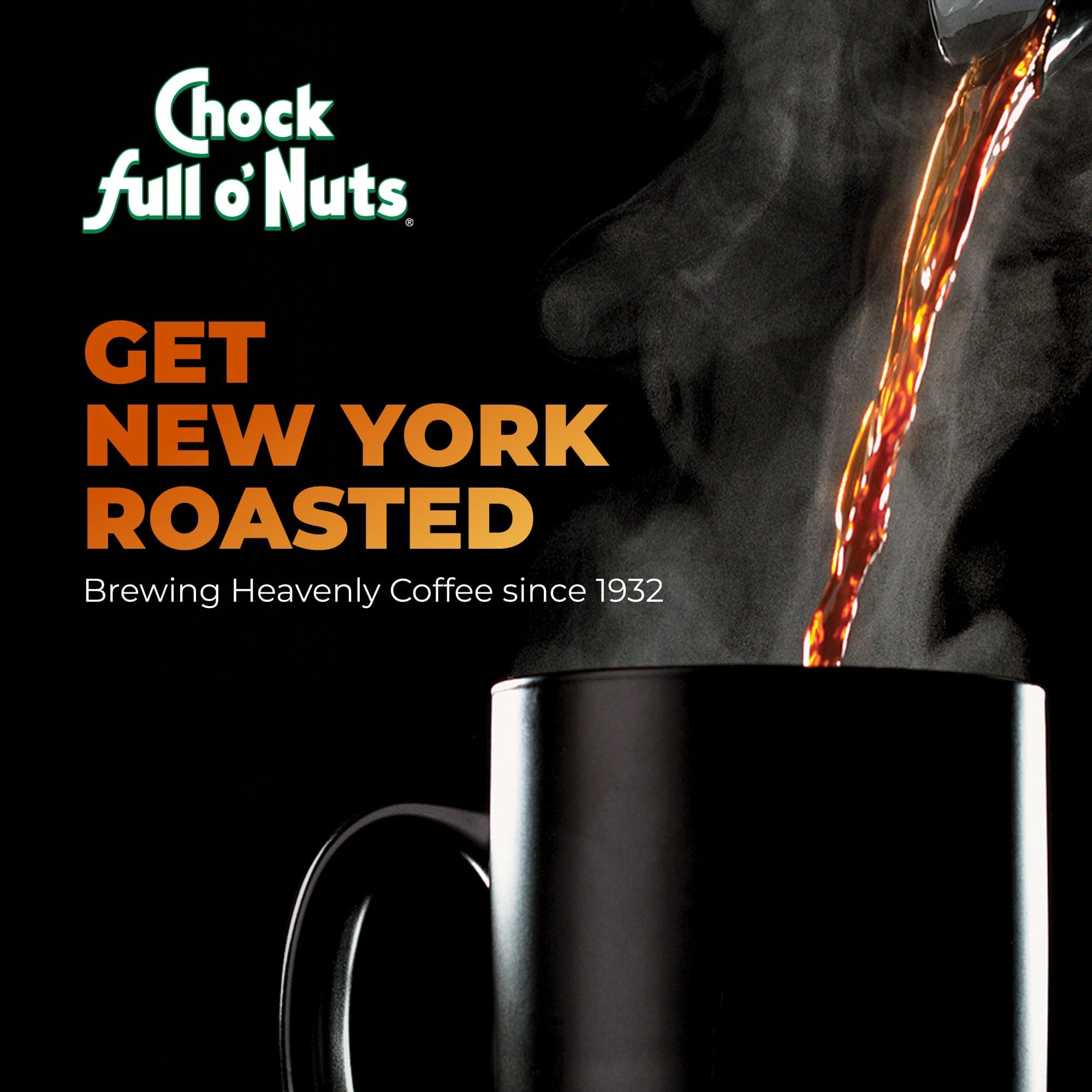 Chock Full o' Nuts o’Nuts French Roast Ground Coffee, Medium-Dark Roast – Coffee Beans – -Boded, Rich, Bold Medium-Dark Blend with Distinct Parisian Flavor (26 Oz. Can)