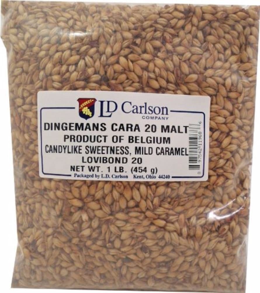 Dingemans Belgian Cara 20 Malt (20L) Home Brewing Malt Whole Grain 1lb Bag