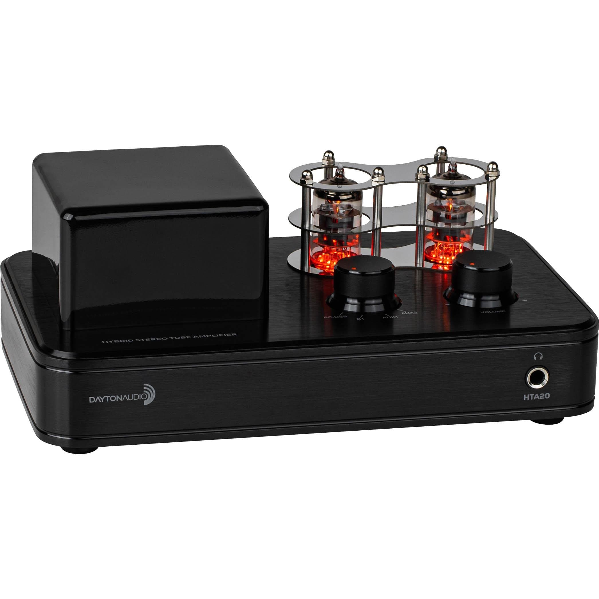 HTA20 Integrated Stereo Hybrid Hi-Fi Vacuum Tube Class A/B Amplifier 20 Watts RMS with Subwoofer Output, Headphone Output, Bluetooth 5.0 and USB DAC (HTA20)