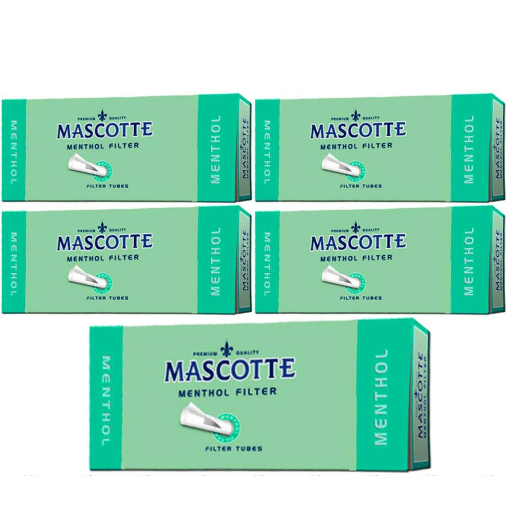 200-2000 x MASCOTTE MENTHOL Filter TUBES Tips Paper Mint Smoking Cigarette Rolling Filling Tobacco UK FREE P&P (1000 x MASCOTTE MENTHOL FILTER TUBES)