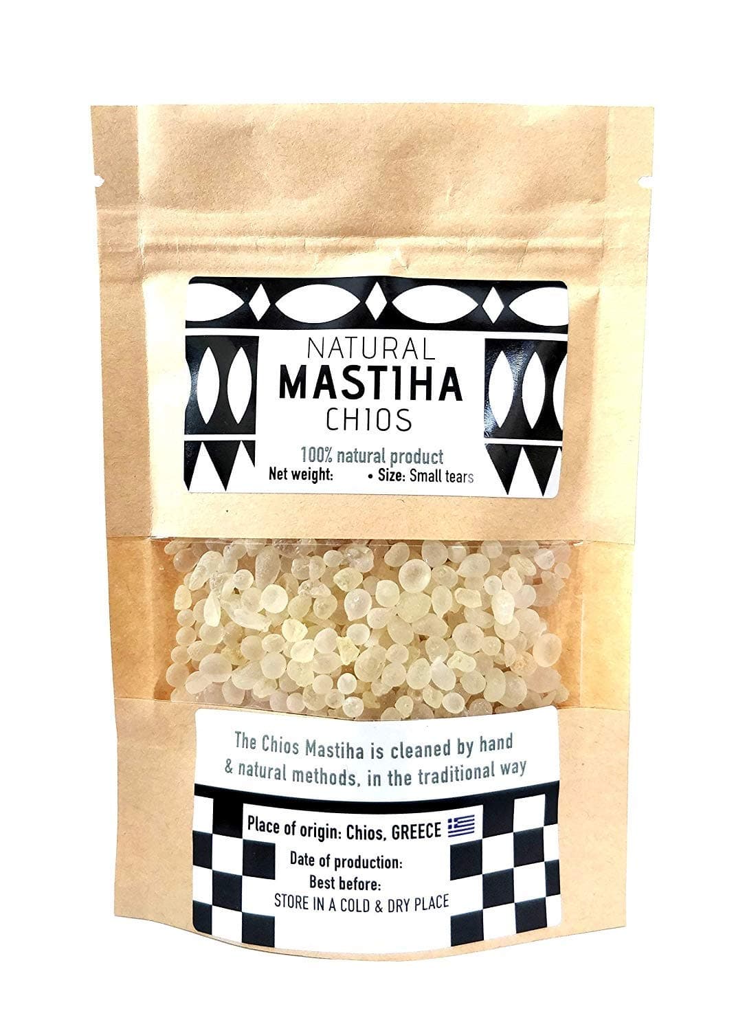 Chios Mastiha Tears Gum Greek 100% Natural Mastic Packs From Mastic Growers (250gr Small Tears)