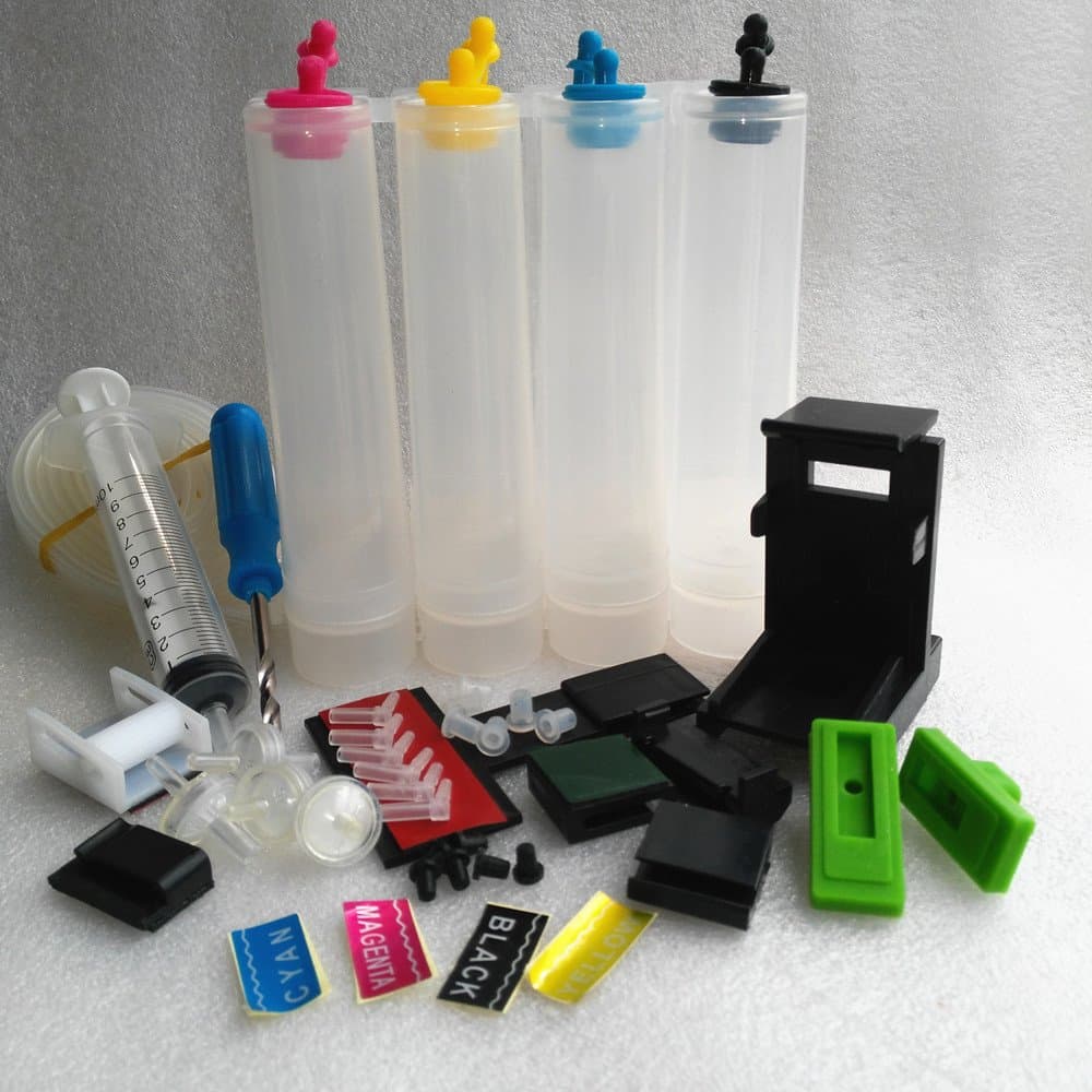 Generic continous ink supply system & CISS tool compatible for h can p on ep bro son ther lexma inkjet printer with profession accessary