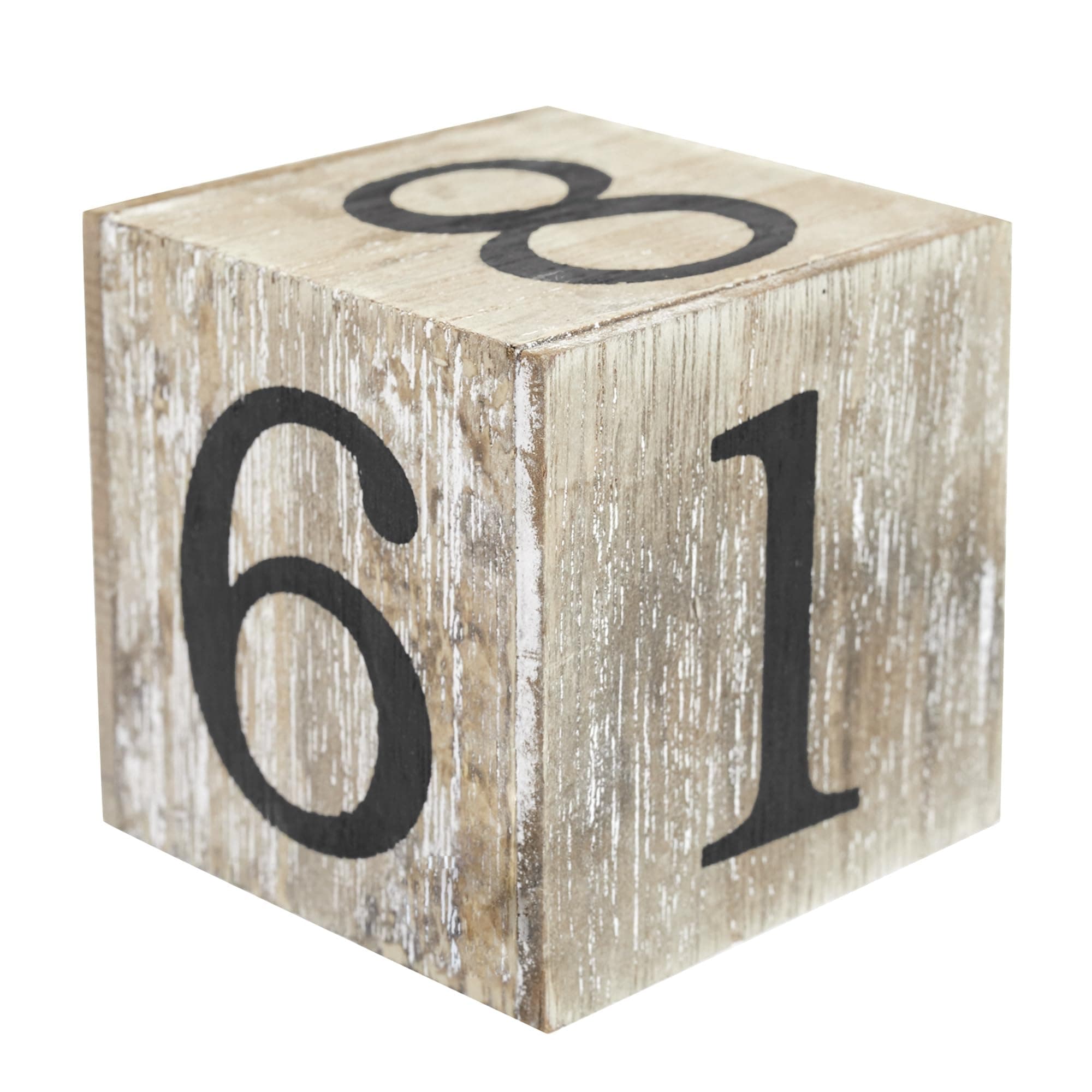 Juvale Calendar Block - Wooden Perpetual Desk Calendar - Home and Office Decor, 13.5 x 9.5 x 6.6 cm