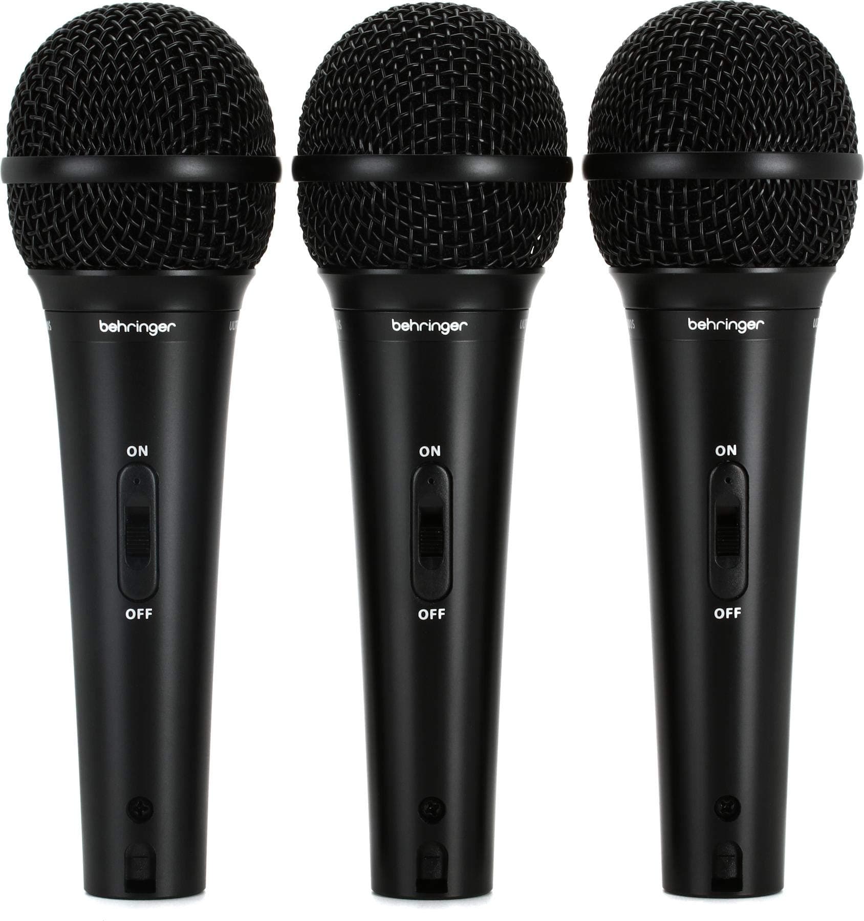 Behringer ULTRAVOICE XM1800S 3 Dynamic Cardioid Vocal and Instrument Microphones (Set of 3)