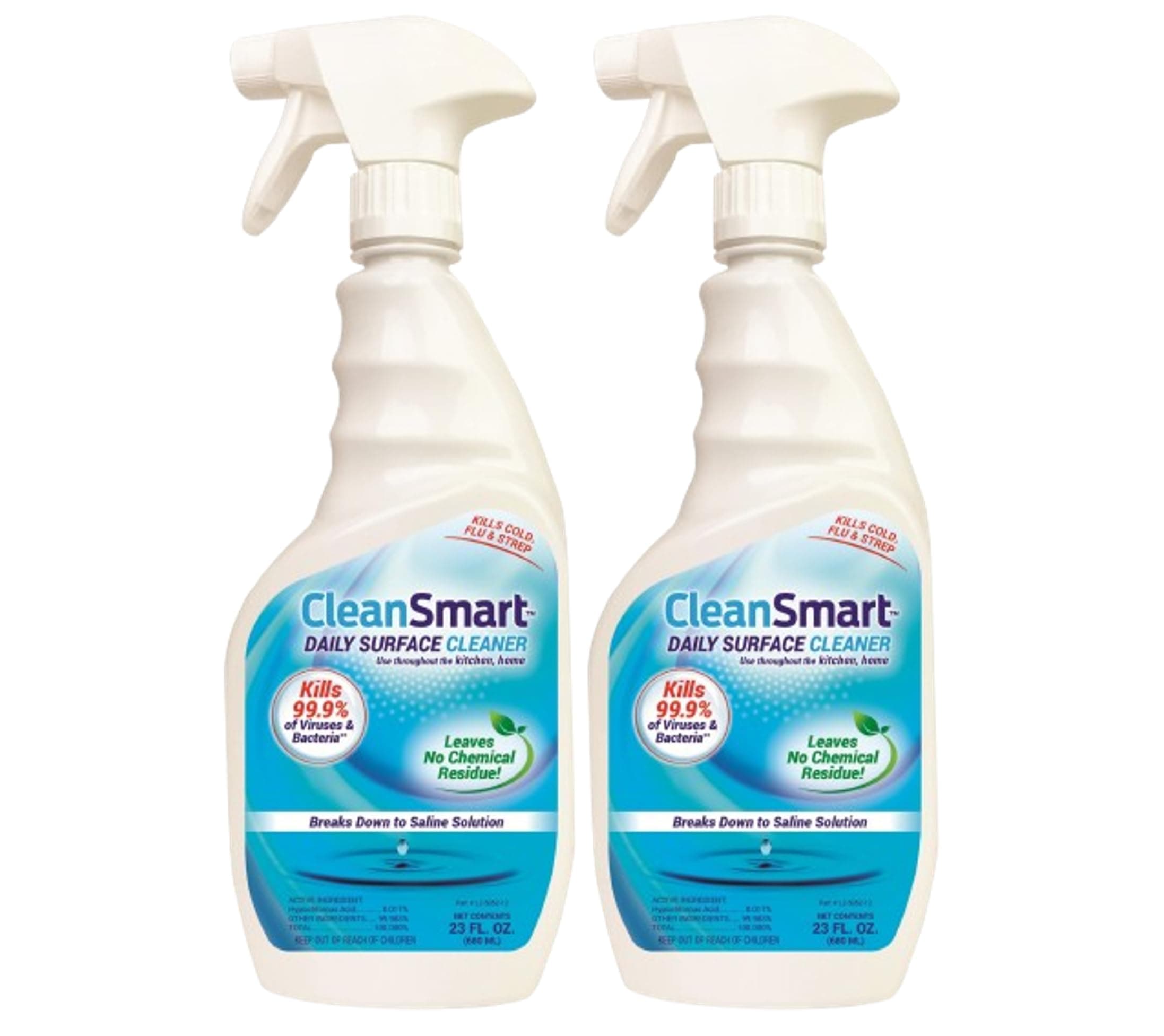 - Daily Surface Cleaner and Pet-Safe Disinfectant, Kills 99.9% of Viruses, Bacteria, 23 ounce Bottle (Pack of 2)