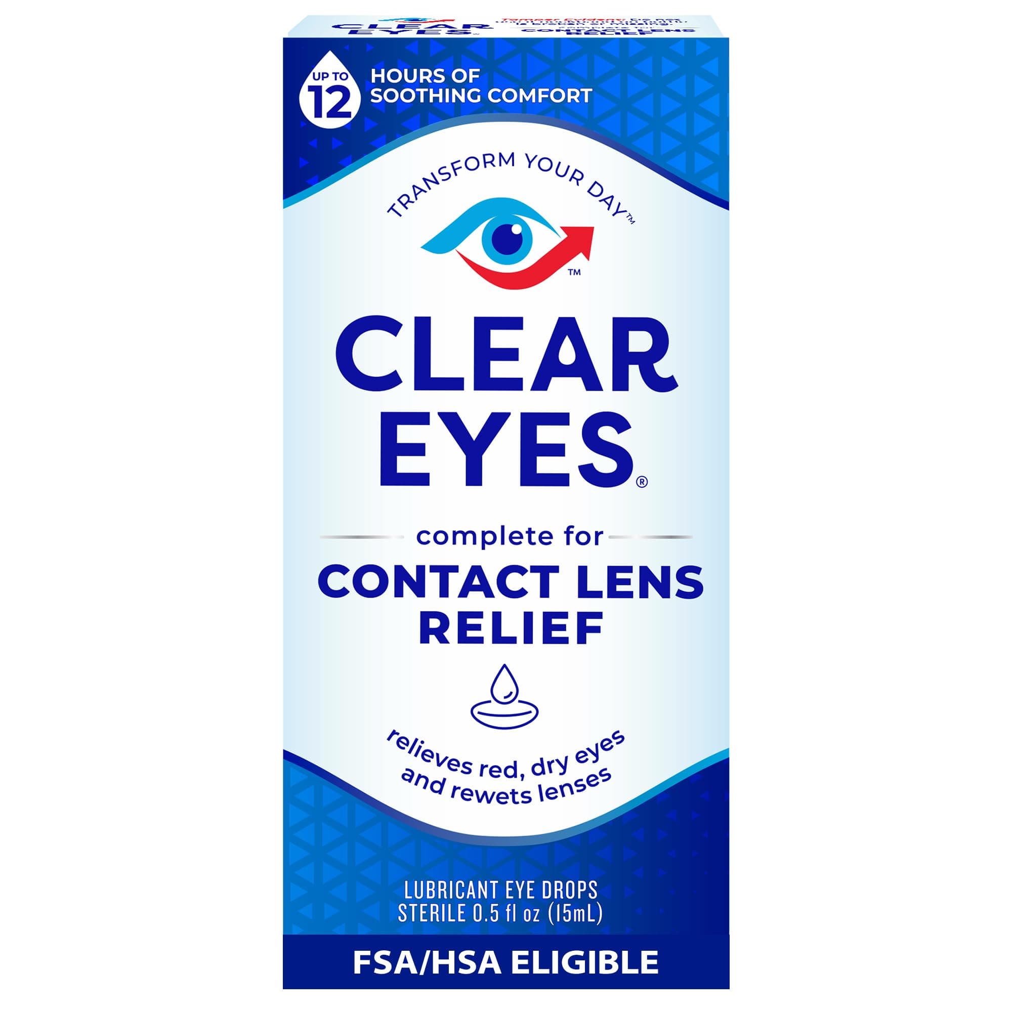 Contact Lens Relief Eye Drops, 0.5 Fl Oz