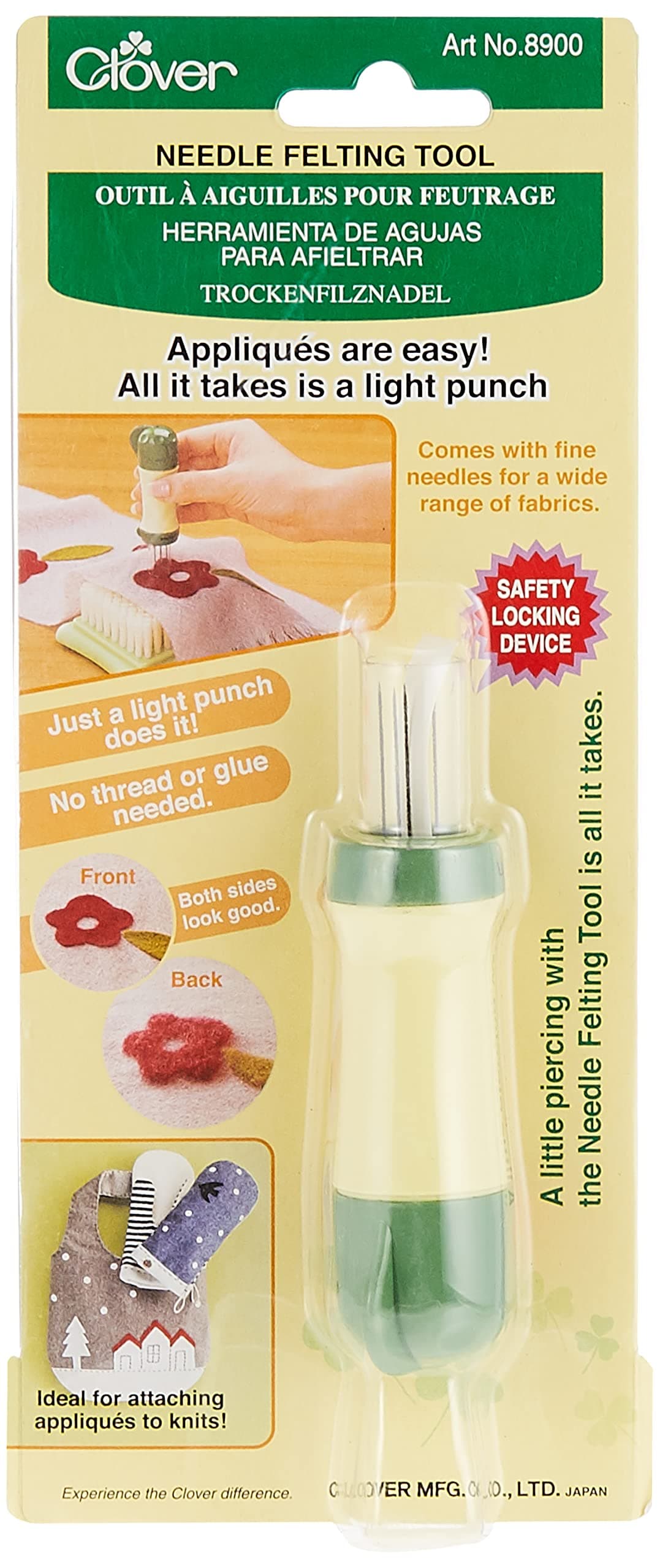 Clover Felting Needle Tool, Green, 1