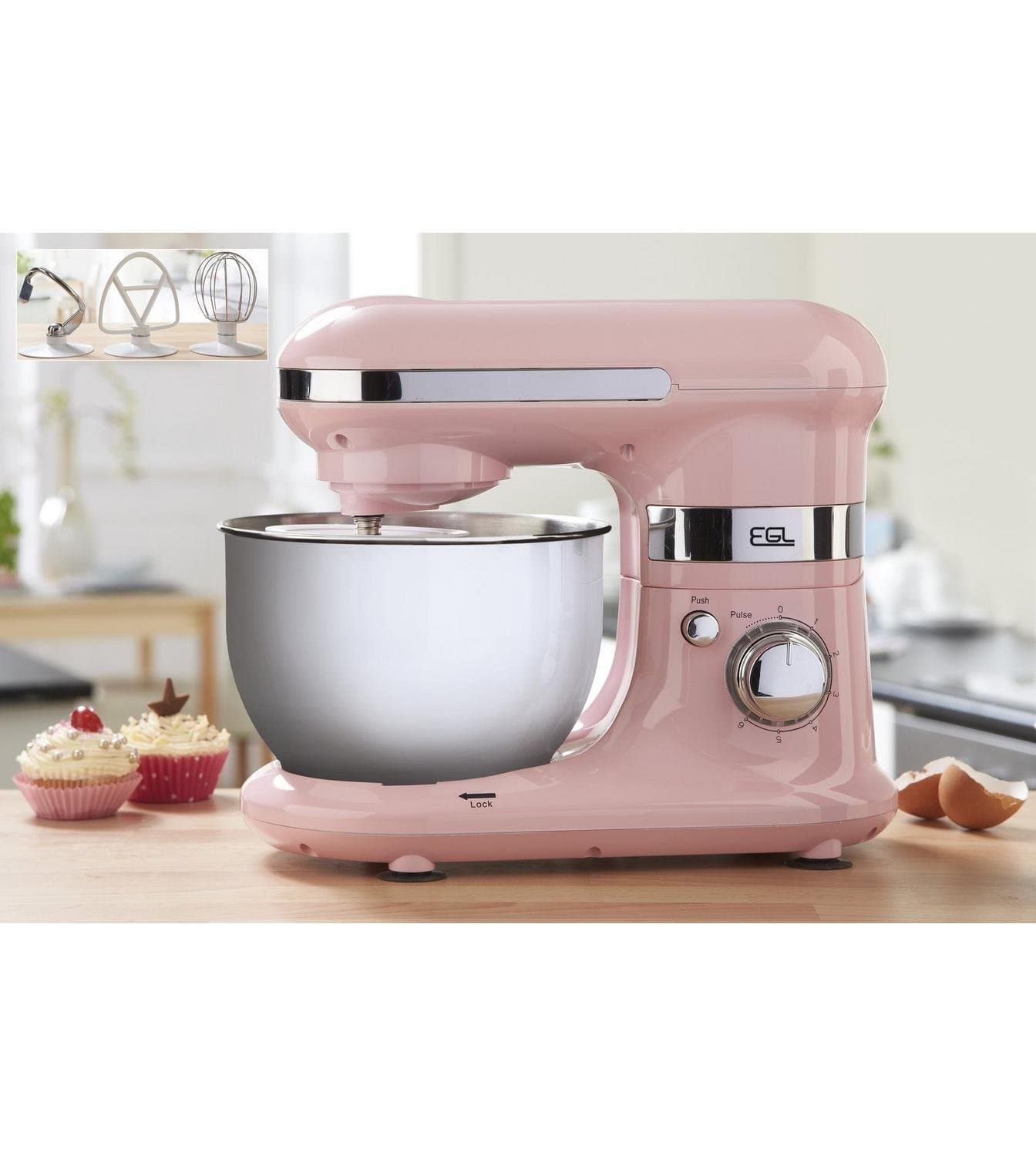 Pink EGL Mixer With Bowl & Attachments