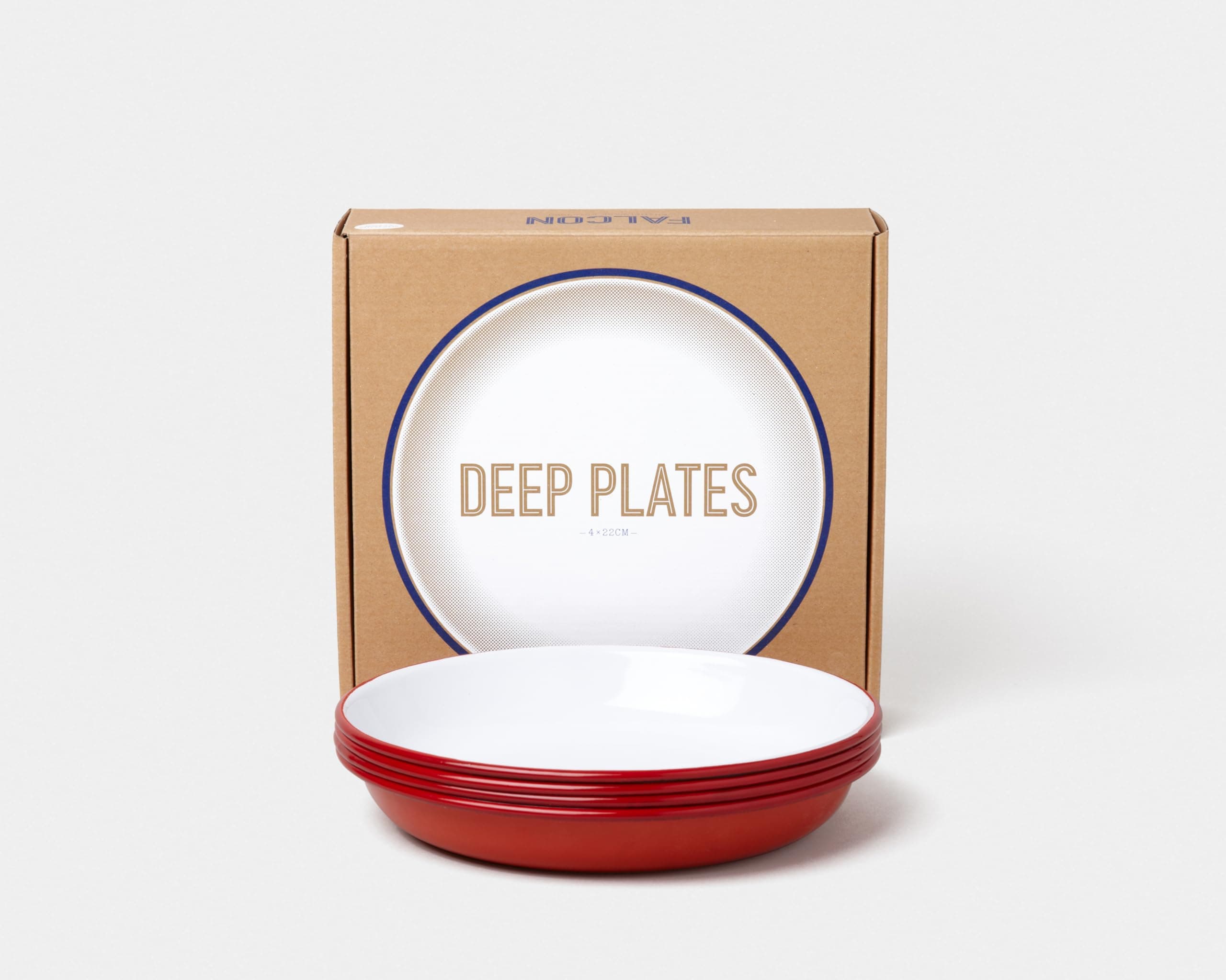 Falcon Deep Plates - Red