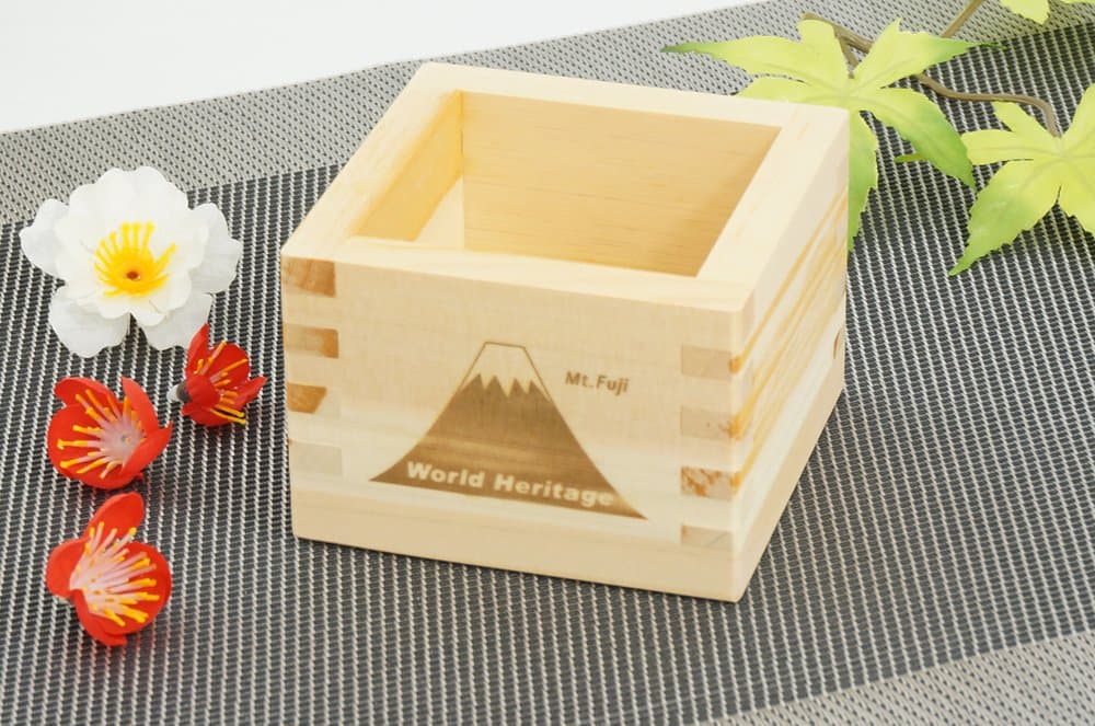 Japanese Hinoki Masu (Sake Cup) 9. Fuji