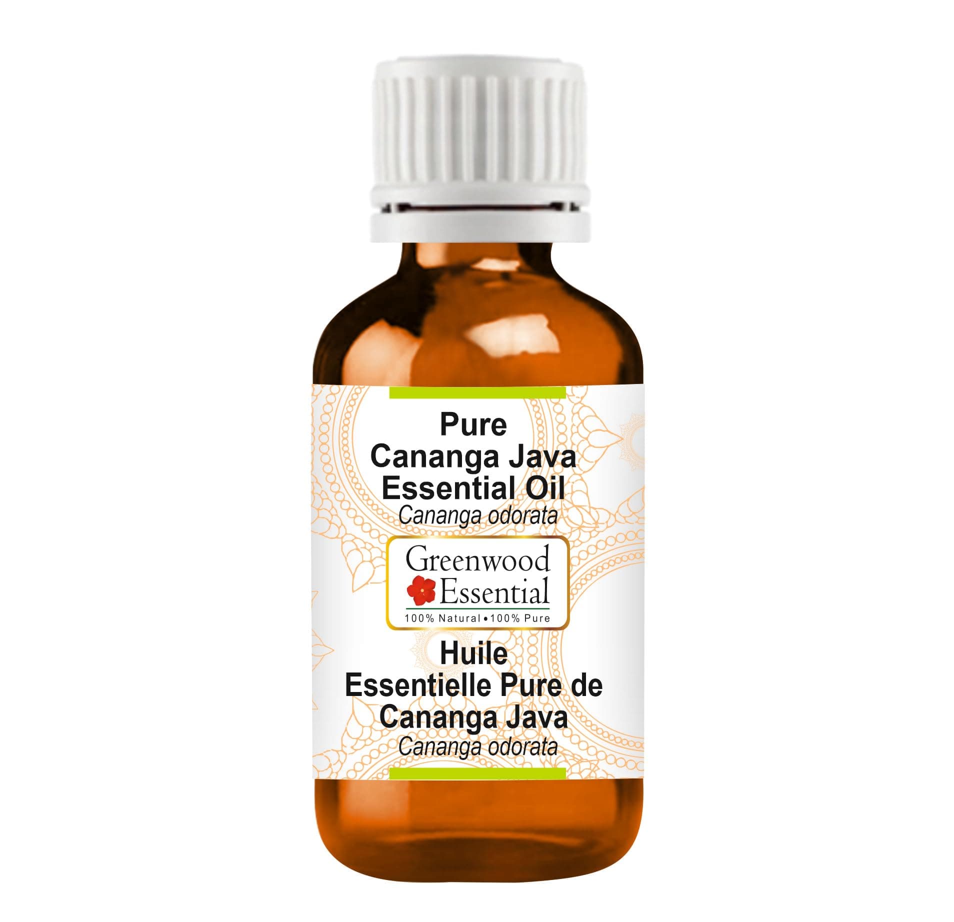Greenwood Essential Pure Cananga Java Essential Oil (Cananga odorata) Natural Therapeutic Grade Steam Distilled 15ml (0.50 oz)