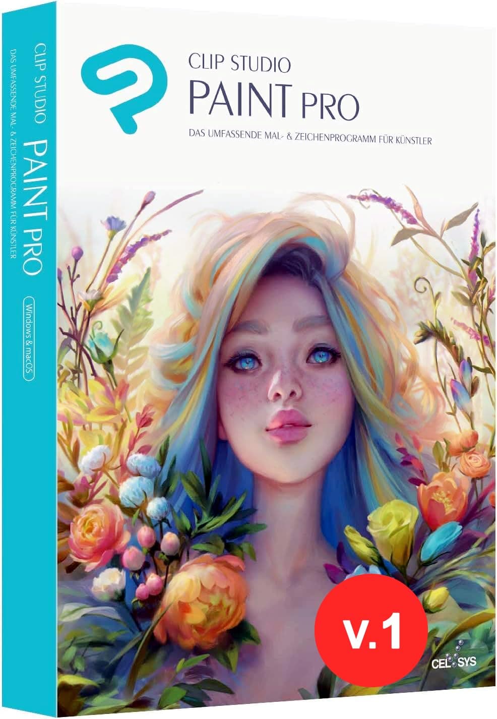 Clip Studio Paint PRO - Version 1 - Unbefristete Lizenz - für Windows und macOS (Deutsche Version)