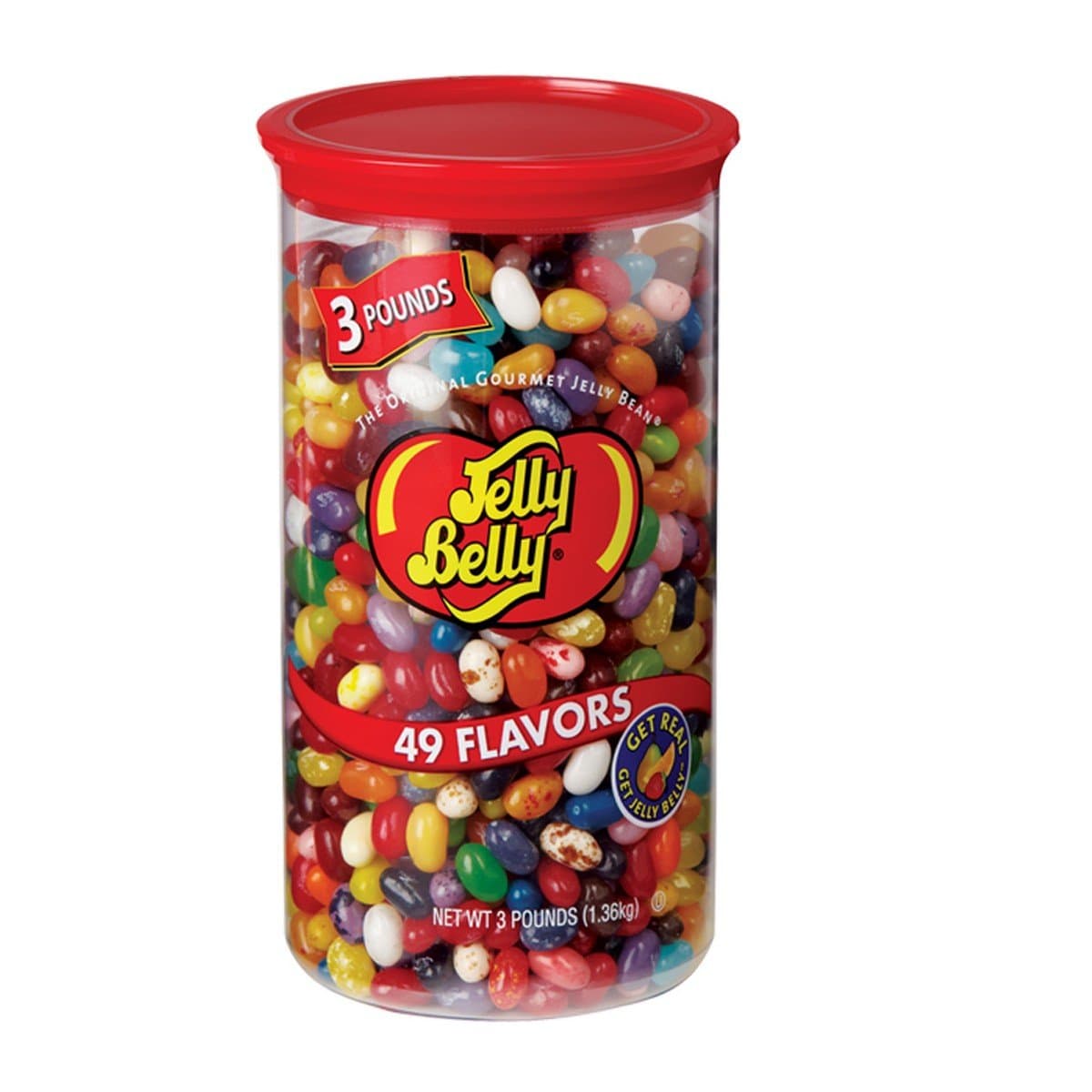 Jelly Belly Jelly Beans, Assorted Flavors, 3-Pound Tub