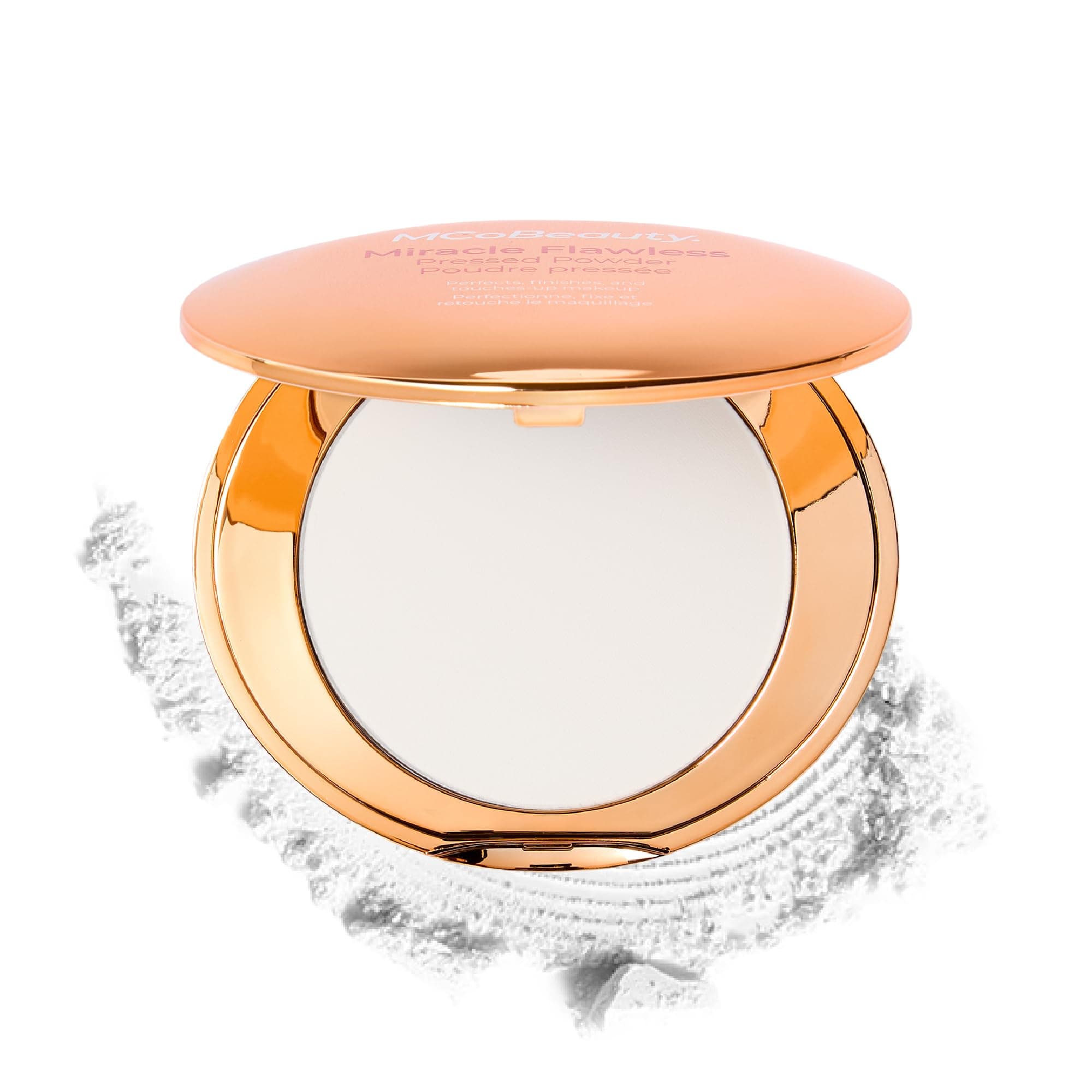 Miracle Flawless Pressed Powder - Translucent - Soft Focus Blurring, Finishing & Setting Powder - Face Makeup Compact with Rose Flower Extract Sweet Almond Oil - Vegan & Cruelty Free