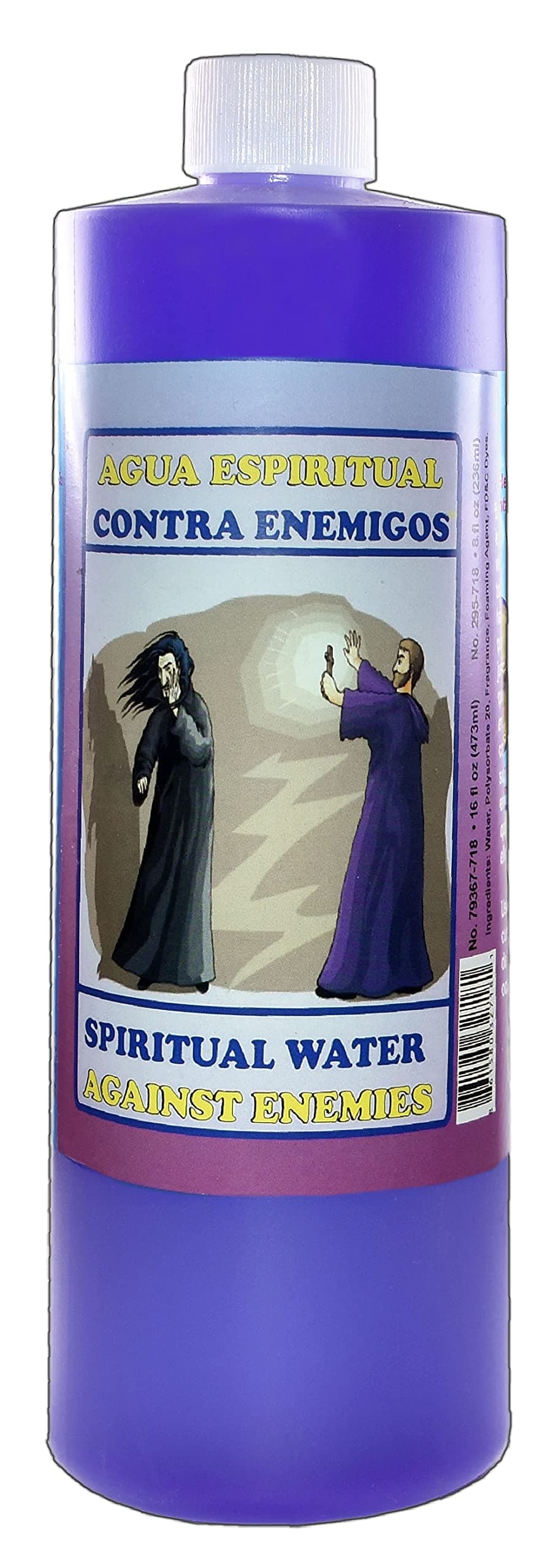 1 Bottle Against Enemies Spiritual Water-Contra ENEMIGOS AGUA ESPIRITUAL 16 OZ. - Magick Pagan