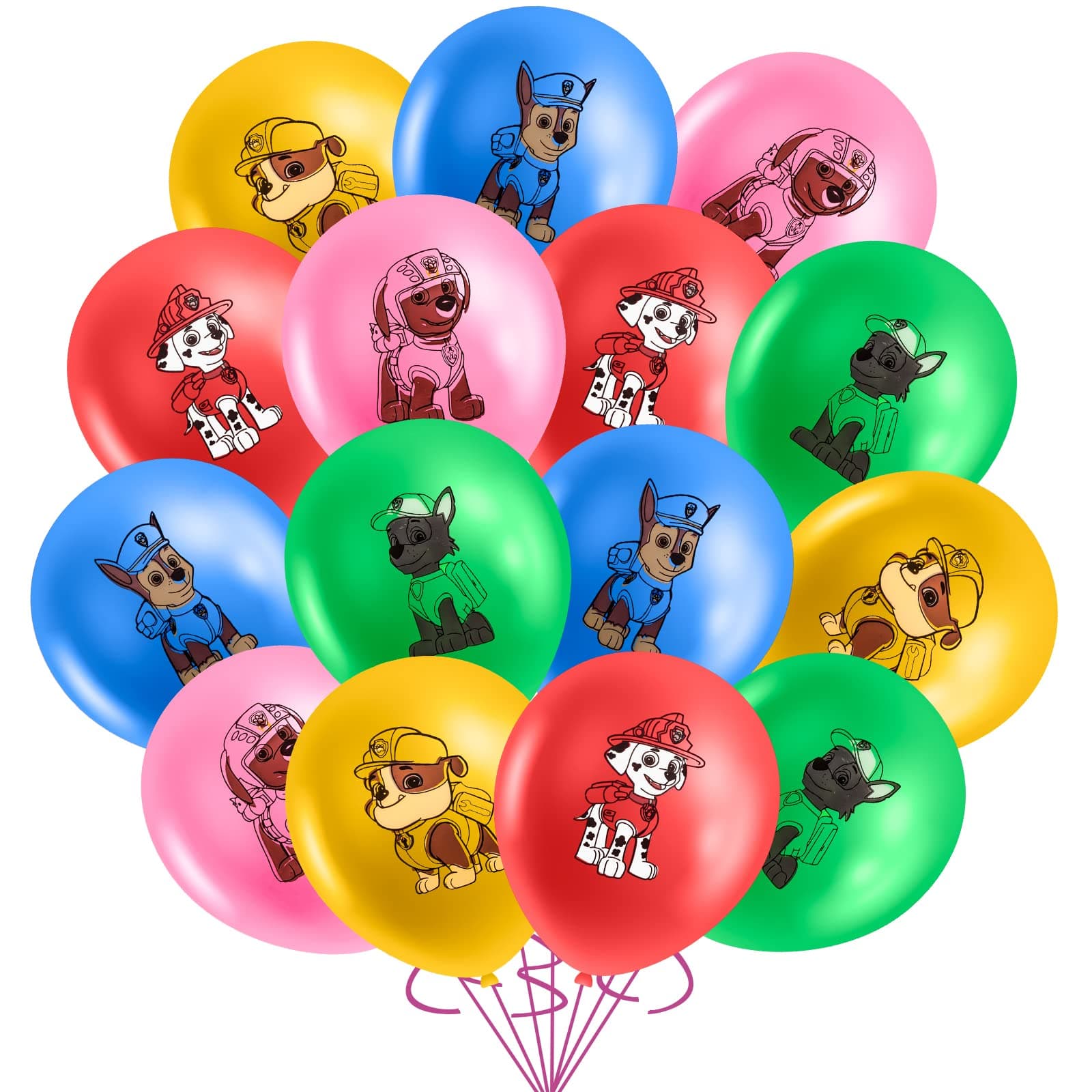 16PCS Dog Birthday Decoration, Dog Latex Balloons, Dog Balloon, Kids Birthday Balloon Set, for Pow Dog Kids Birthday Party