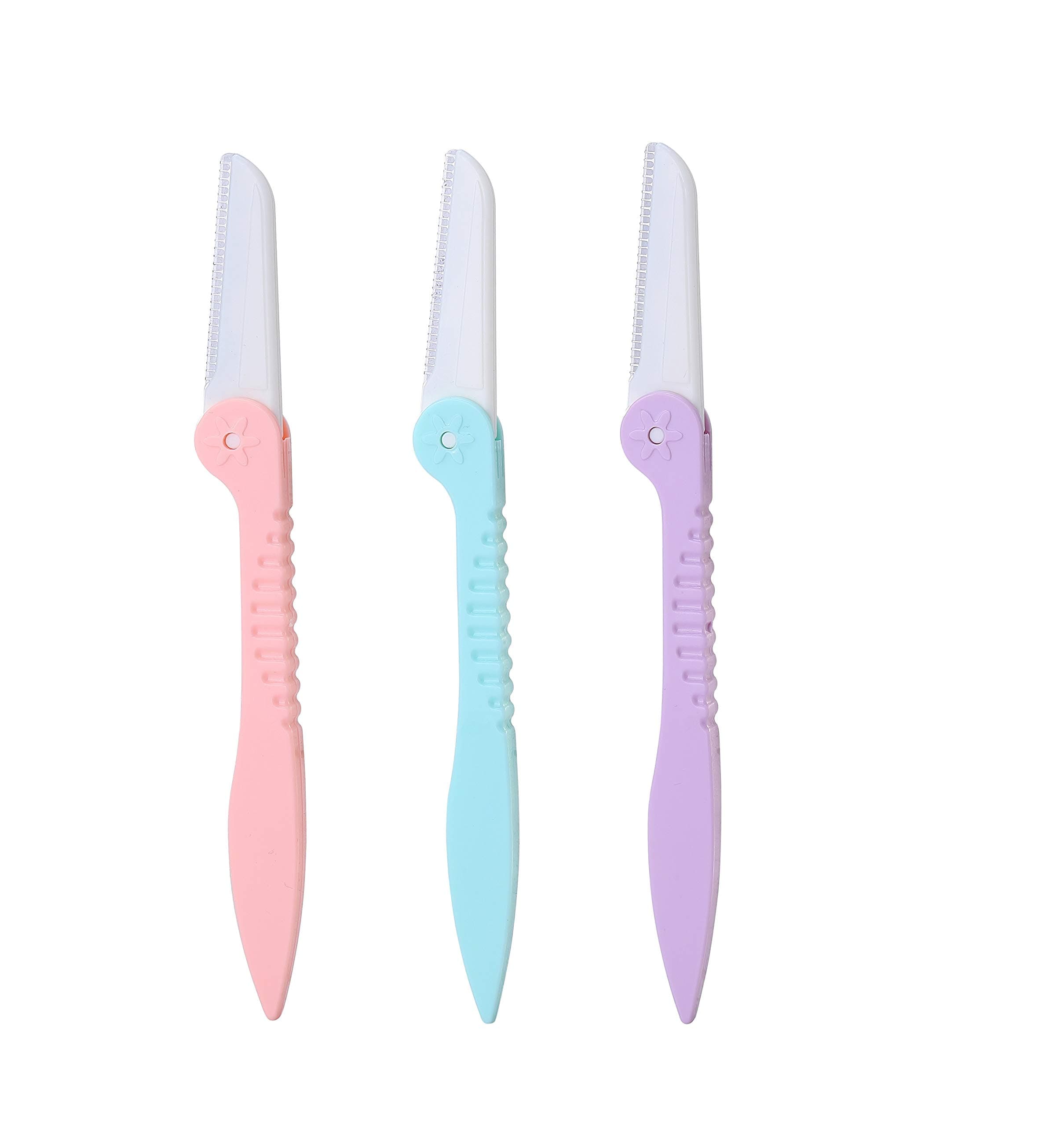 3 Pcs Foldable Eyebrow Razor and Face Razors for Women, Eyebrow Shapers Razors Shavers