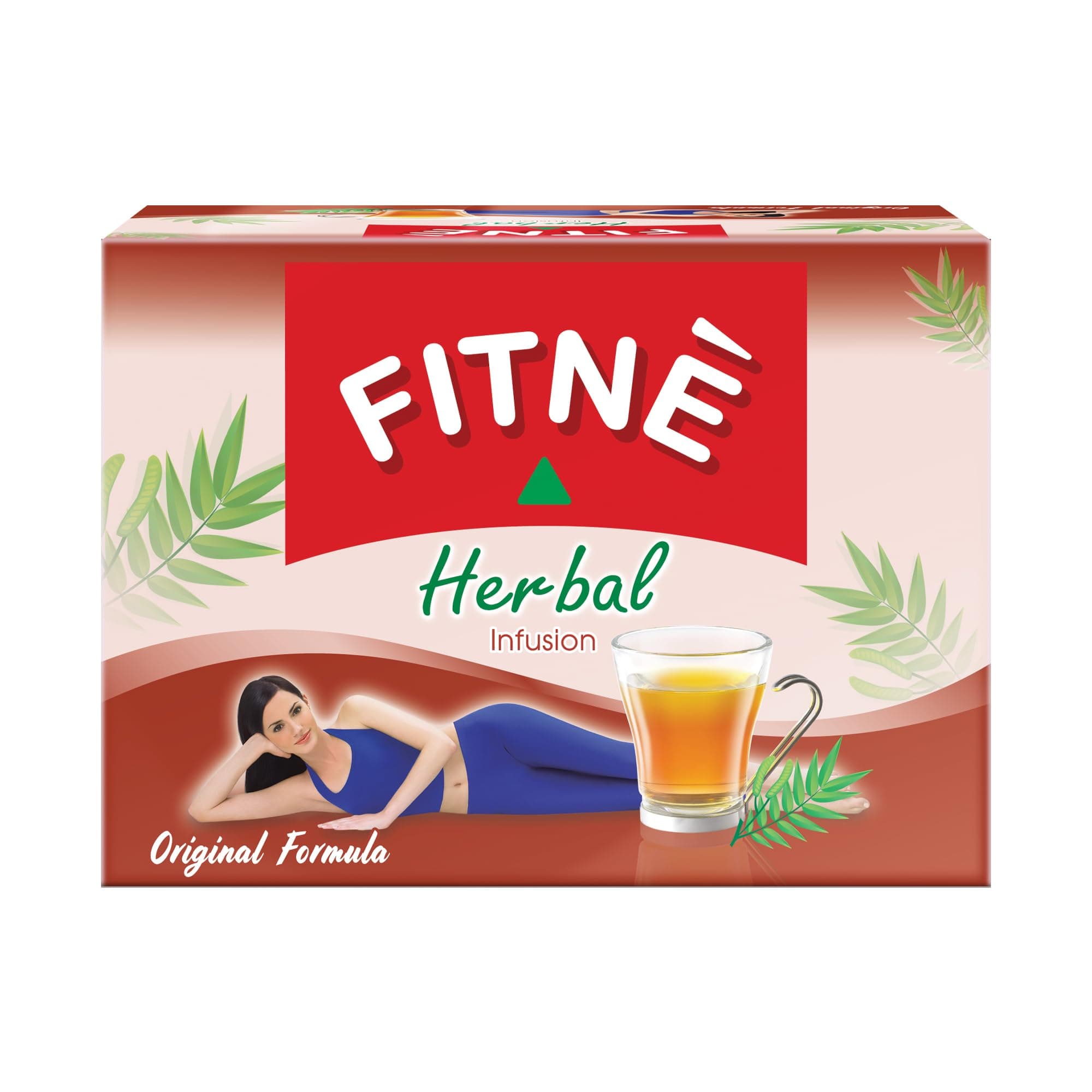 FITNE Original Herbal Tea Senna Infusion Healthy Wellness Beverage Natural Gentle Detox Cleanse No Calories Caffeine Free, 20 Tea Bags
