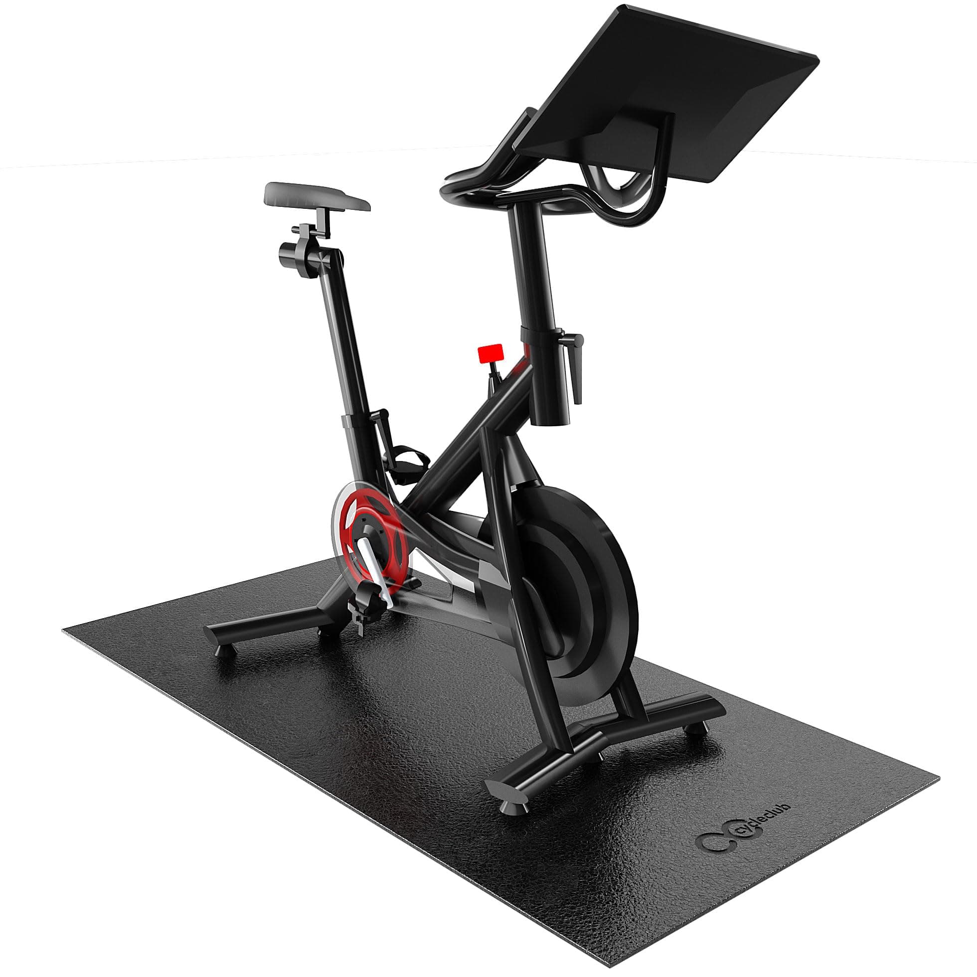 Bike Mat Compatible With Peloton Original & Plus Treadmill, Upgrade Thickness 6Mm, For Trainer, Protect Hardwood Floor Carpet, Accessories Cycling Home Gym