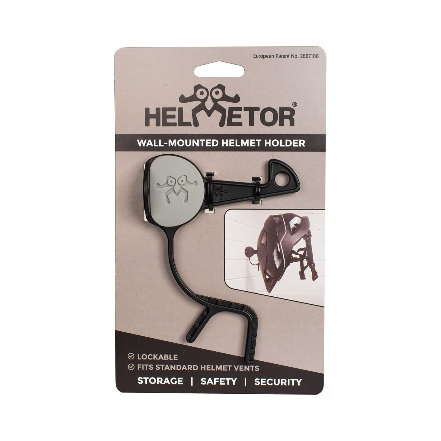 Helmetor Helmet Holder (Grey)