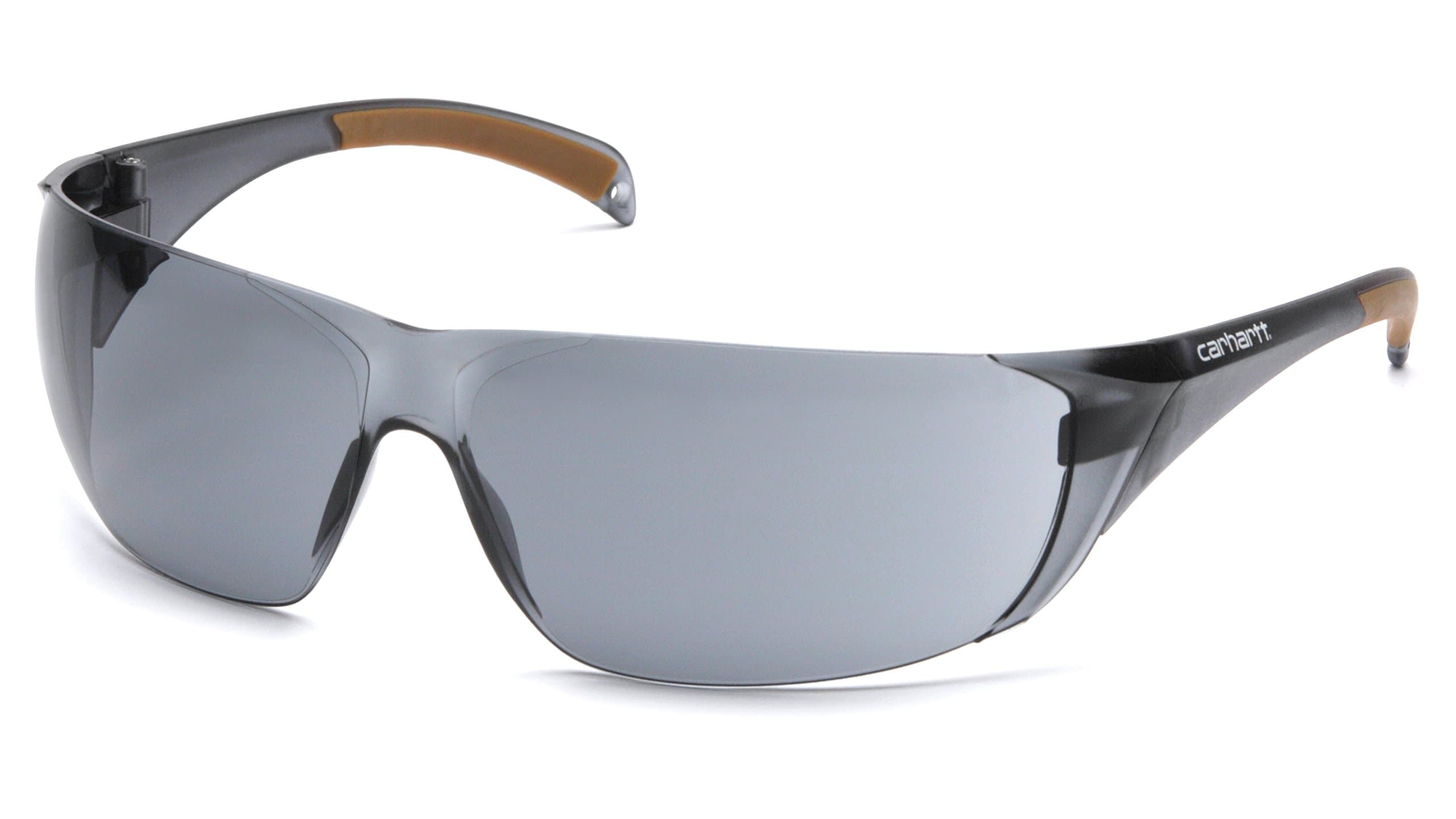 Carhartt Billings Safety Glasses, Gray Temples, Gray Lens