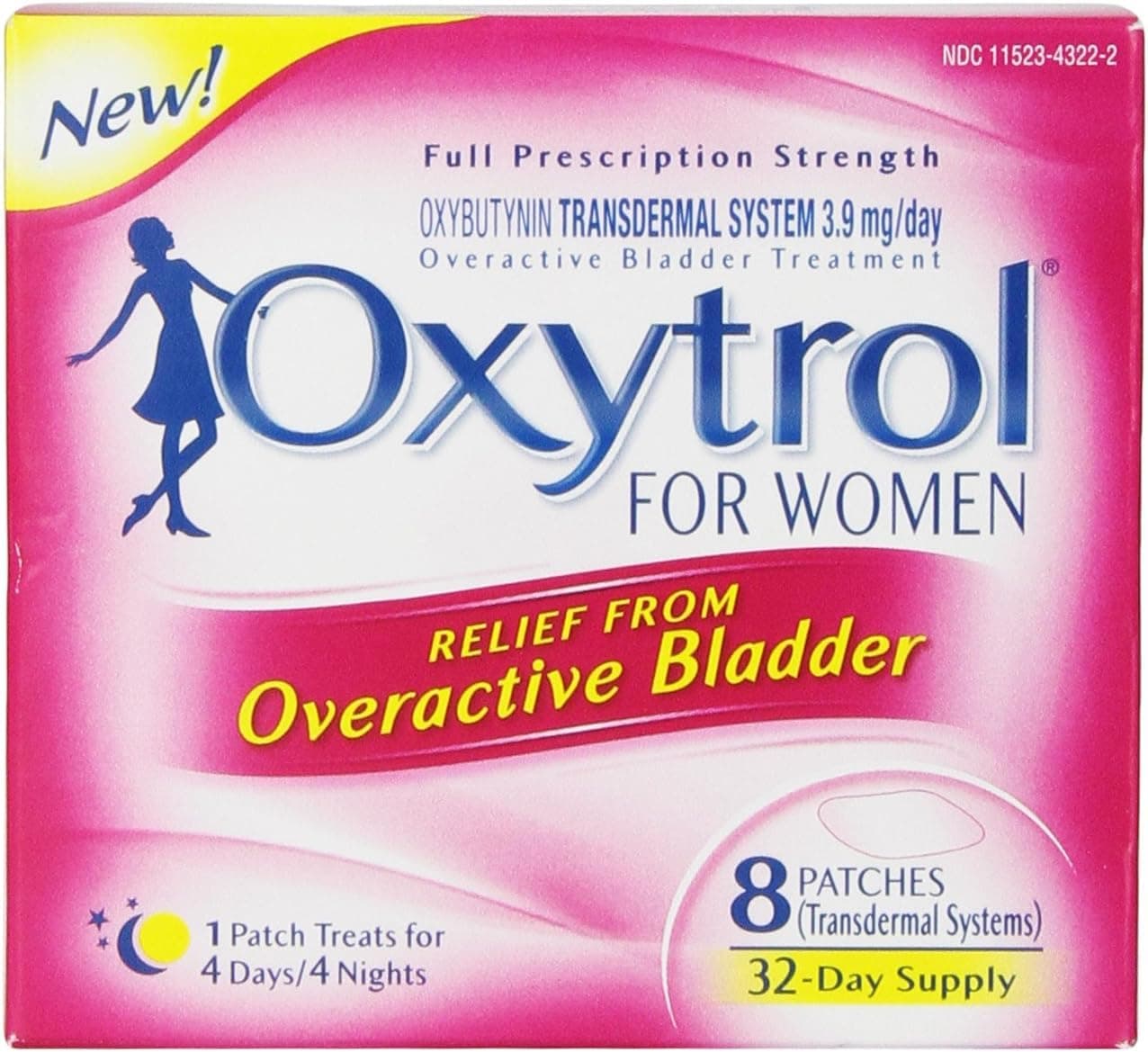 Oxytrol ?for Women (8 Patches = 32-Day Supply) (Pack of 2)